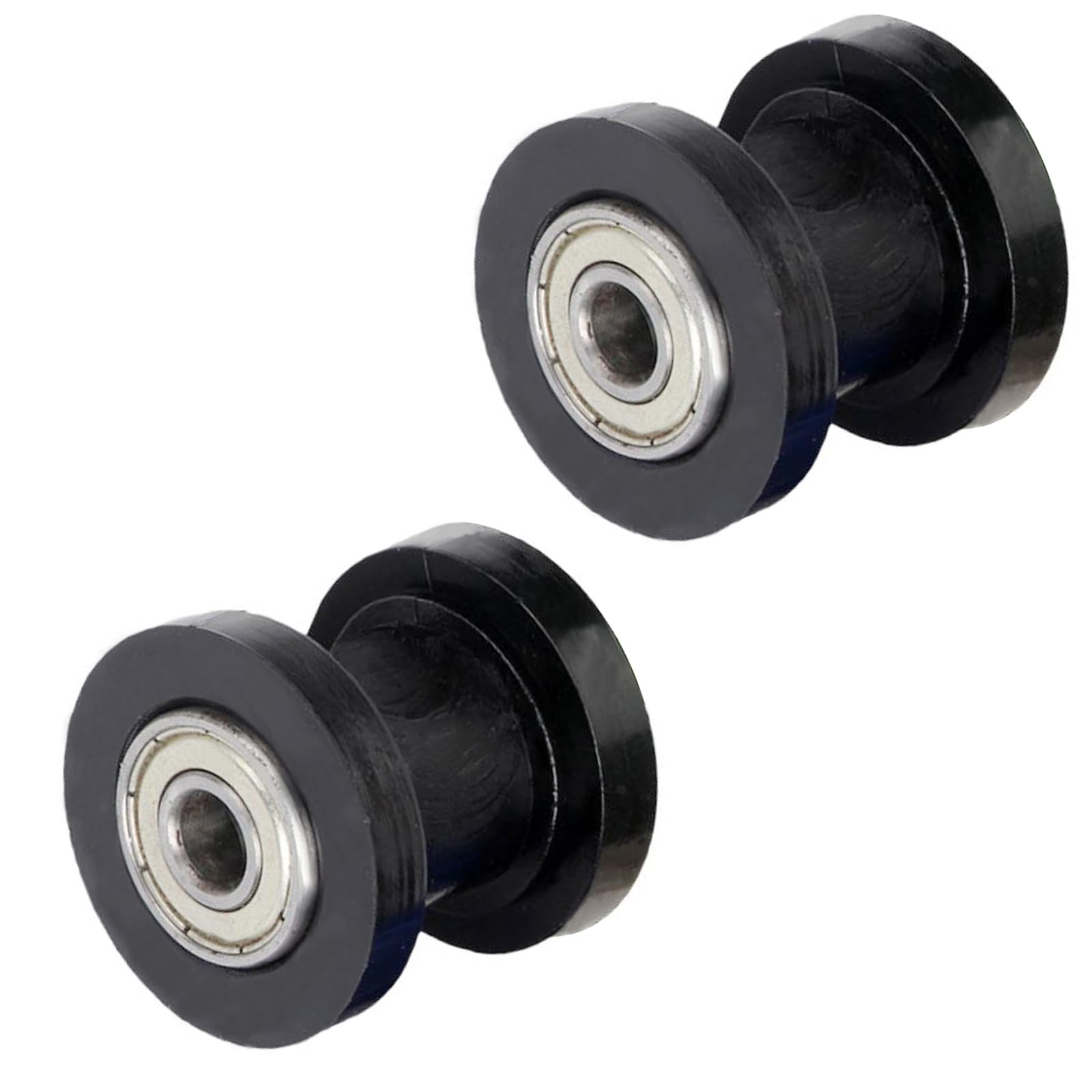 8Mm Chain Roller Pulley Tensioner Wheel Guide Per For Motorcycle Mini Bike Atv 125Cc 140Cc 160Cc Ssr Xr125 Crf50 Klx110 Pitster Pit Dirt Bike Parts (Pack Of 2 Black)