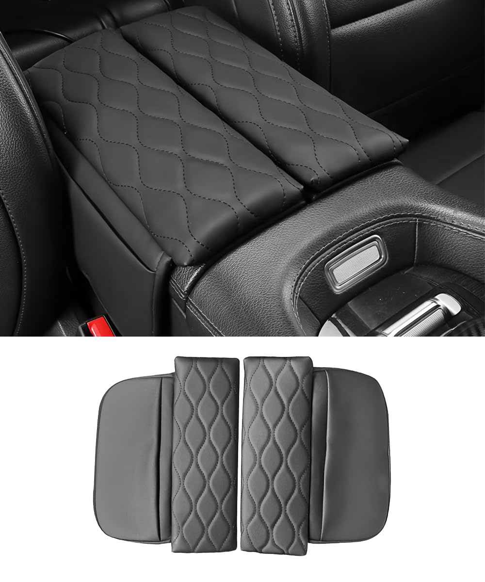Center Console Armrest Cover for Mercedes Benz GLE 350 450 W167, GLS 450 X167 2020-2025, Leather Armrest Console Cover with Side