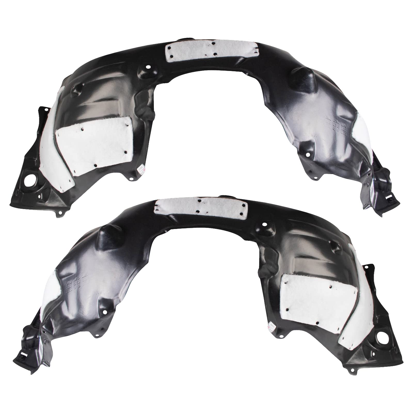 Trq Front Inner Fender Liner Set Compatible With 2019-2022 Toyota Avalon To1248225 To1249225