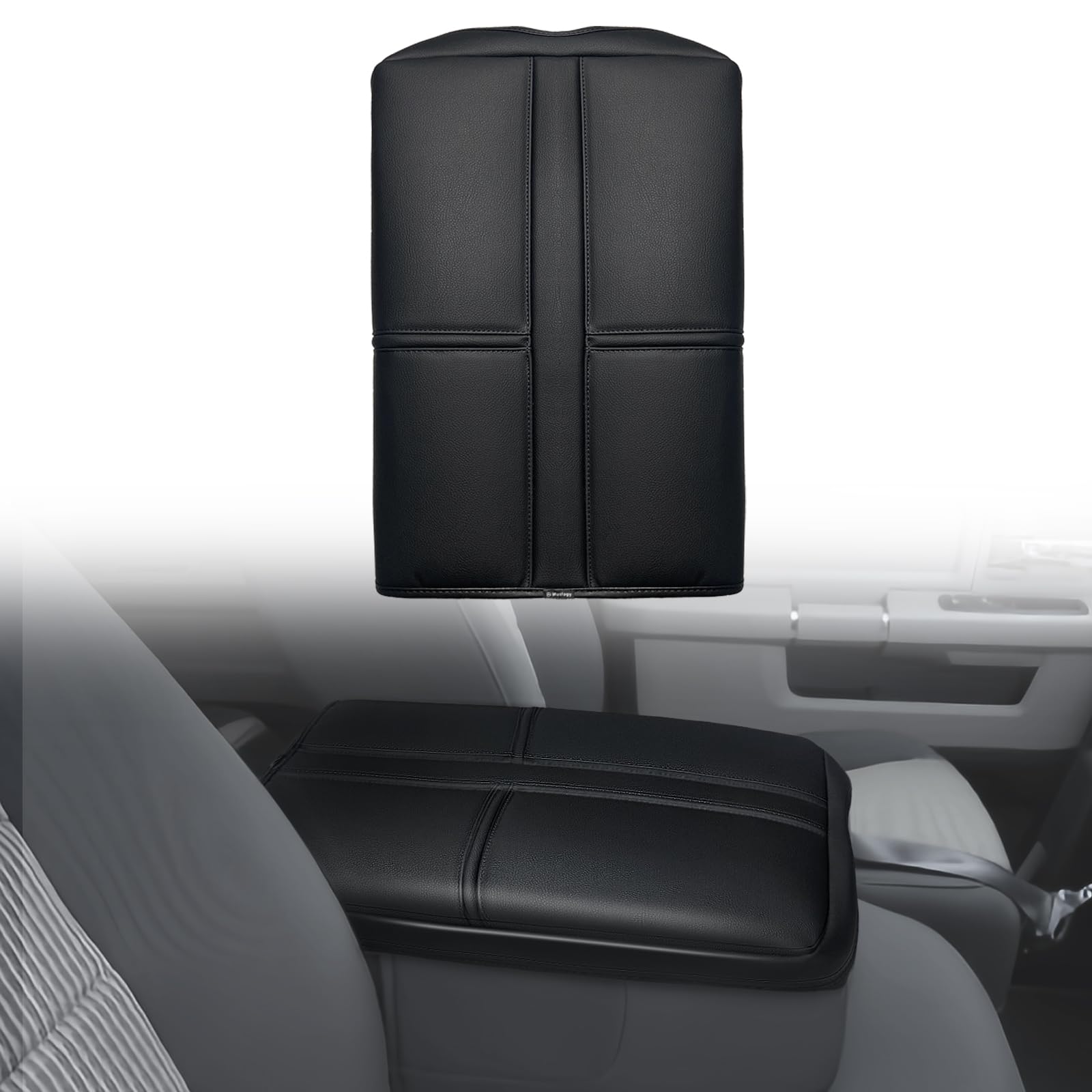 Muslogy Center Console Armrest Cover Compatible With Dodge Ram1500/2500/3500 2002-2012 Comfort Armrest Pad Arm Rest Cushion Vega
