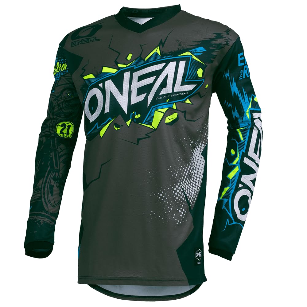 O'Neal Men'S Element Villain Jersey (Gray, Medium),