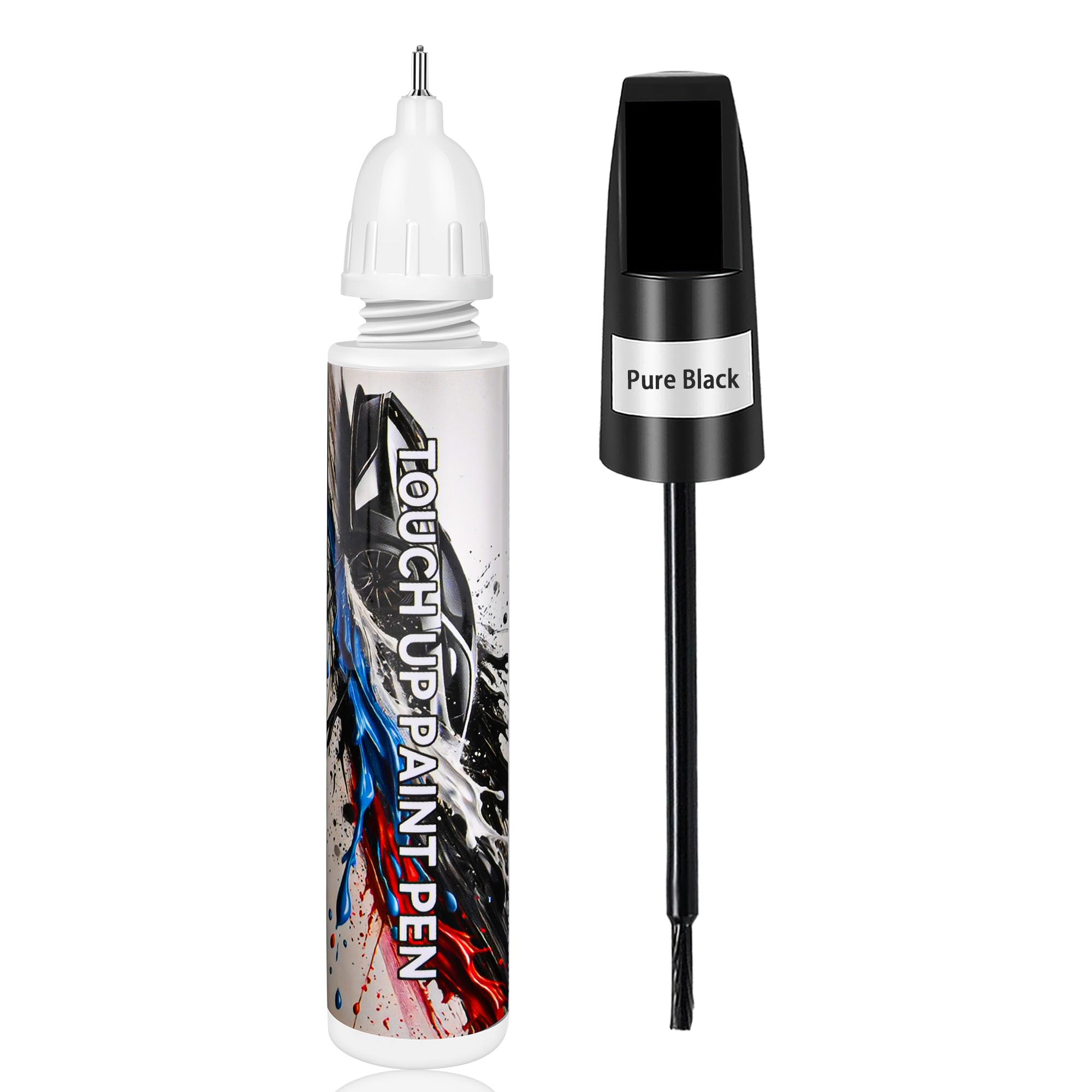 Touch Up Paint for Cars, Black Car Paint Scratch Repair, Auto Paint Repair Pen, Automotive Scratch Remover, Professional Seamles