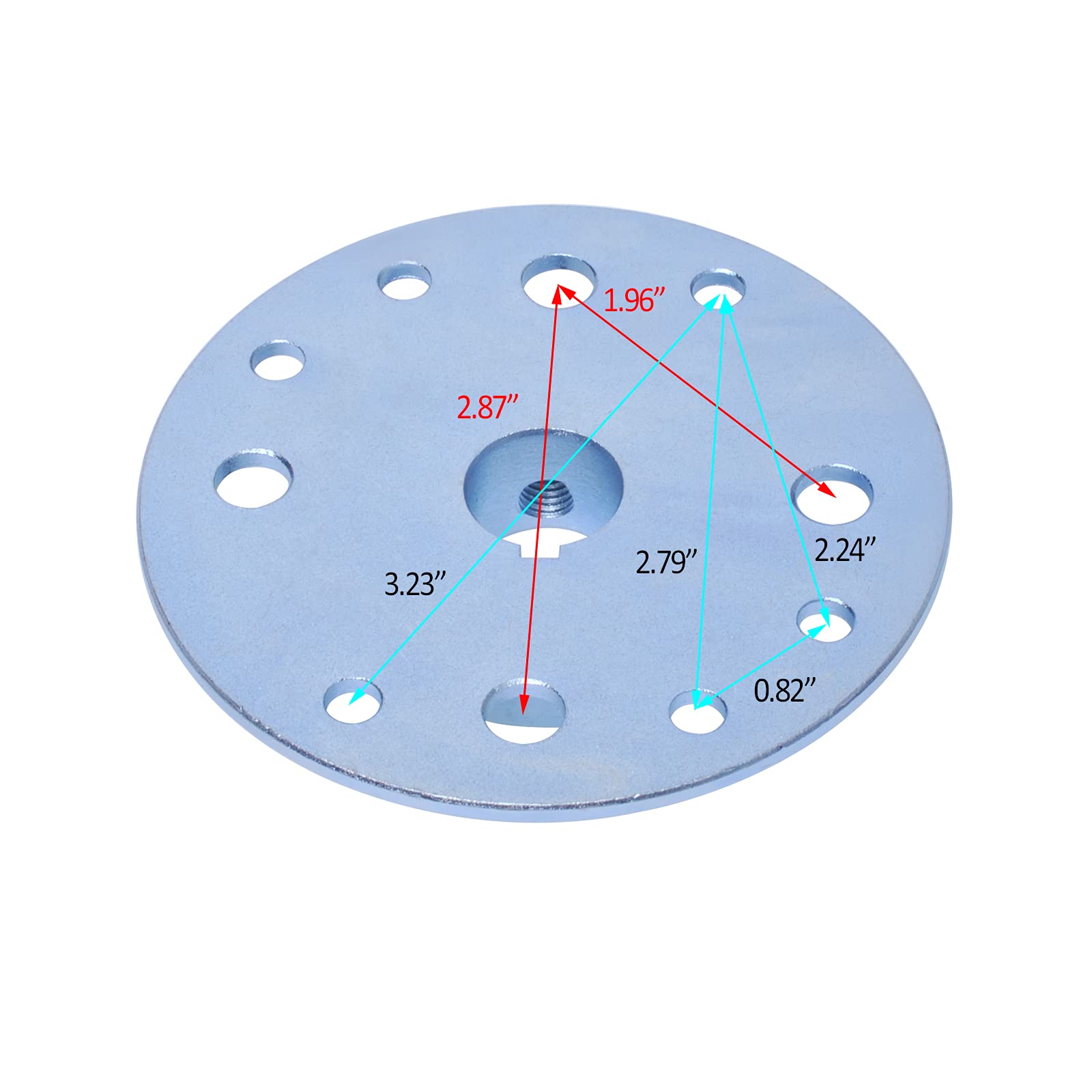 Gekufa Go Kart Sprocket Hub With 3/4' Bore & 3/16' Keyway Fit For Go-Karts And Mini Bikes, Sprocket And Drum Mounting Hub (Hardware Included)