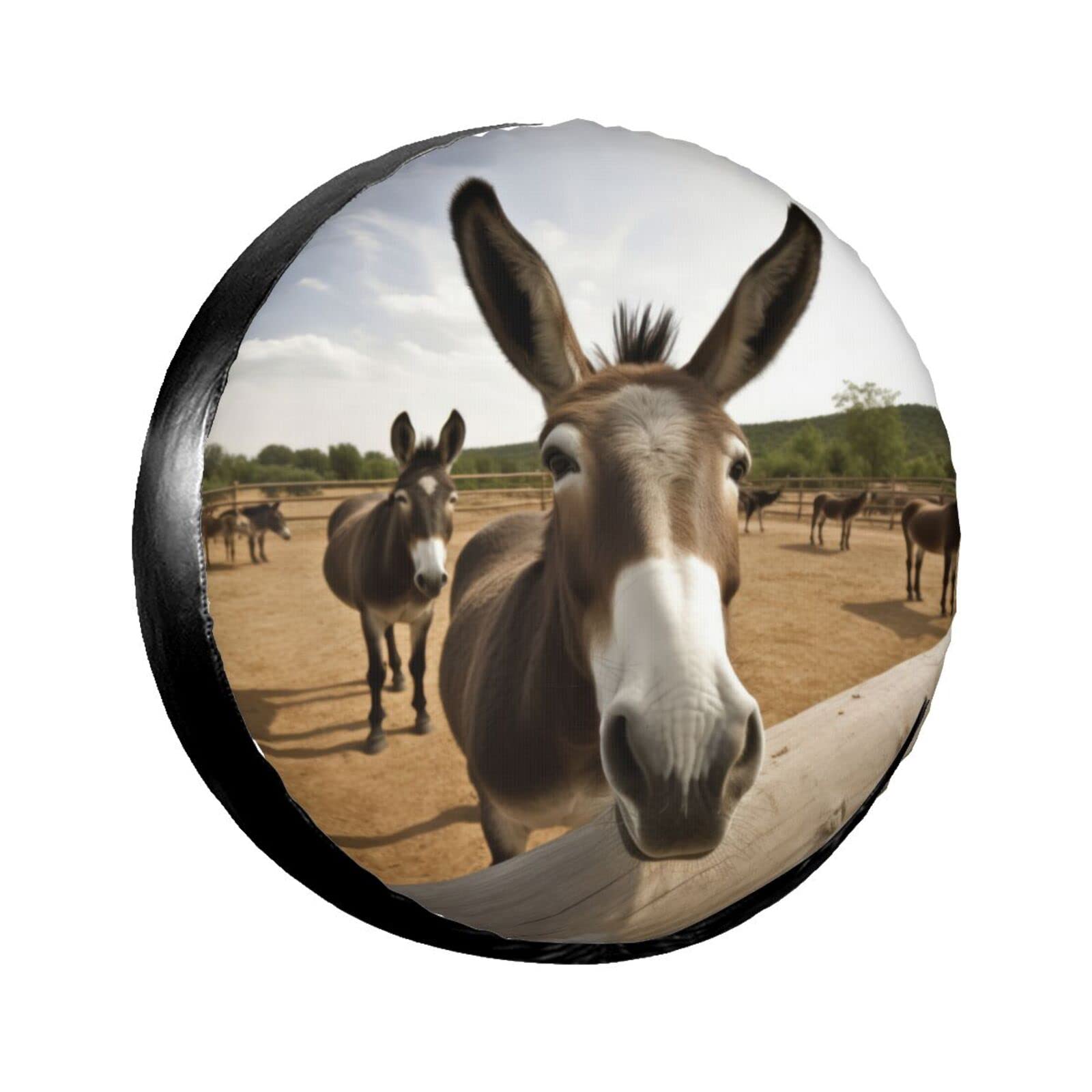 Donkey RV Spare Tire Covers - Weatherproof & Dustproof Wheel Protectors, Universal Fit for SUV, Truck, Travel Trailers & Campers