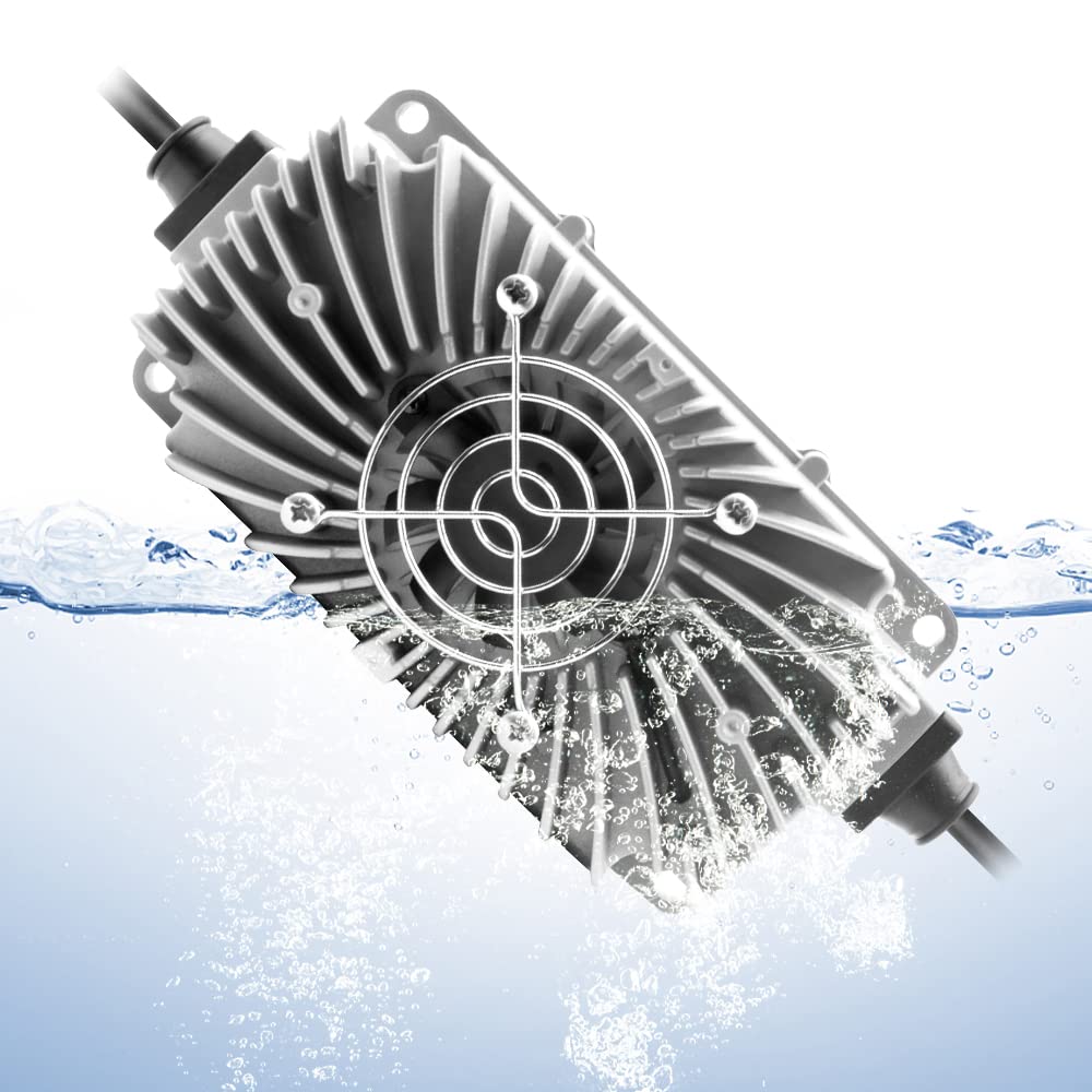 Abakoo 48V 5A Rxv Golf Cart Battery Charger For Ez-Go Ezgo Txt With Rxv Plug 3 Prong, Ip67 Waterproof