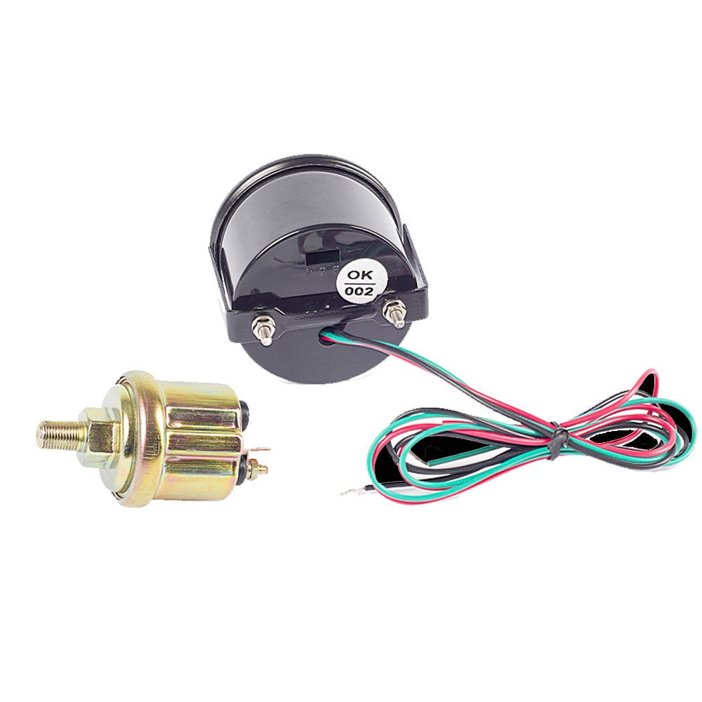 Esupport Car 2' 52Mm Digital Oil Press Pressure Gauge Blue Led