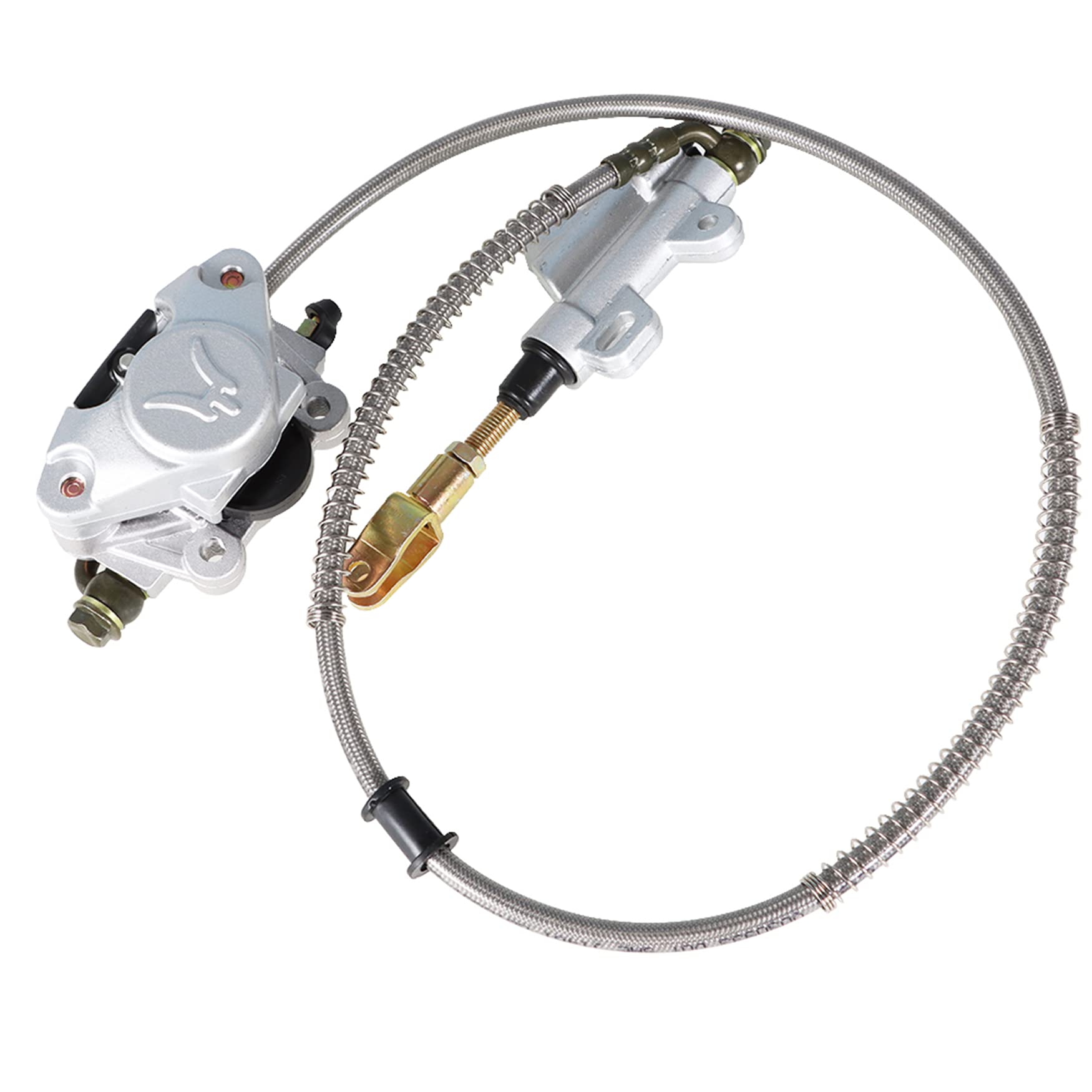 32 Go Kart Axle Kit With Shaft + Hub+ Chain+ Brake Master Cylinder + Sprocket Replacement For Go Kart Atv