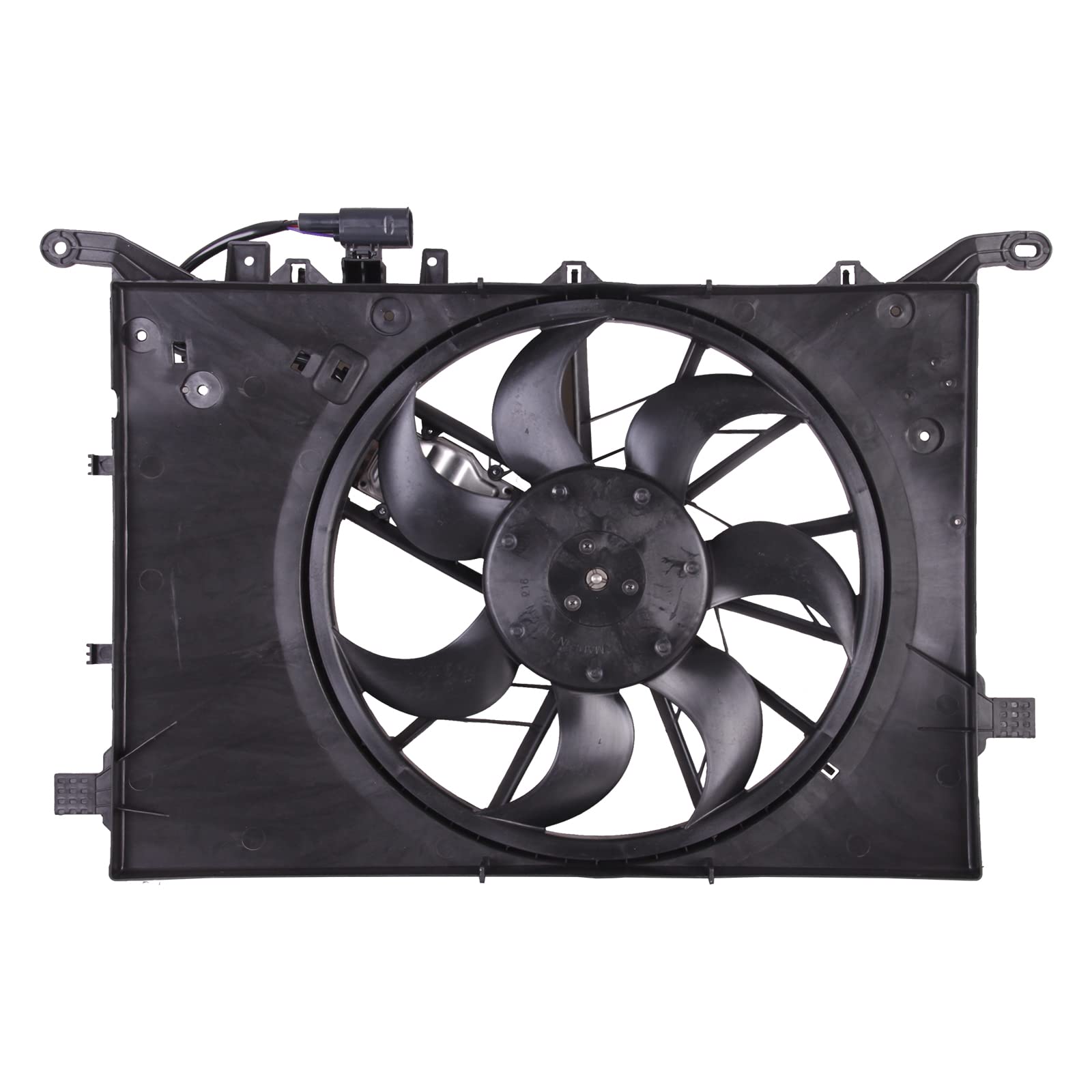 TYG OE Replacement(CAPA Quality) Cooling Fan Extra Silent for 1999-2006 Volvo S80 5CYL & 2004-2006 6CYL, 2004-2005 S60 2.5L w/Tu