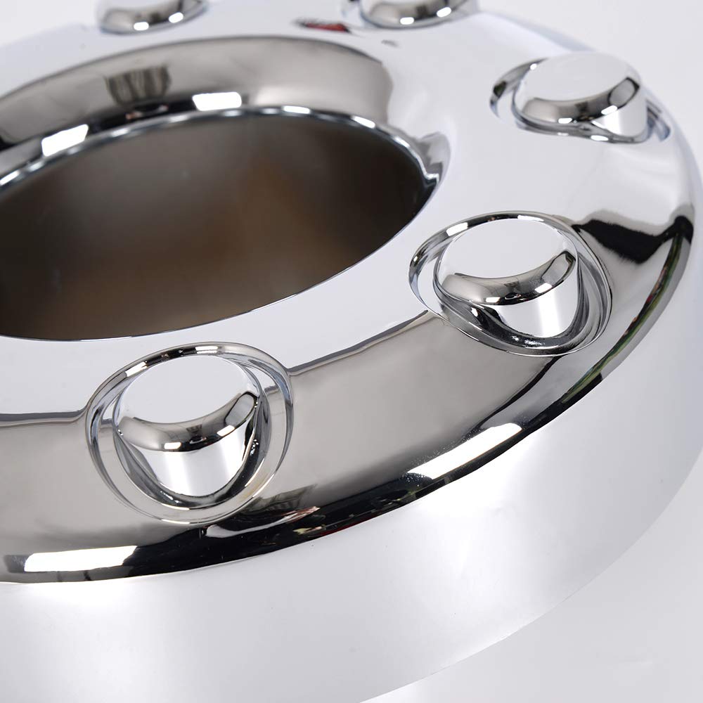 PIT66 Wheel Center Cap, Compatible with 05-18 Ford F350 F-350 Dually Pickup Truck 2 PCS Chrome Open Front 4x4 Wheel Center Hub C