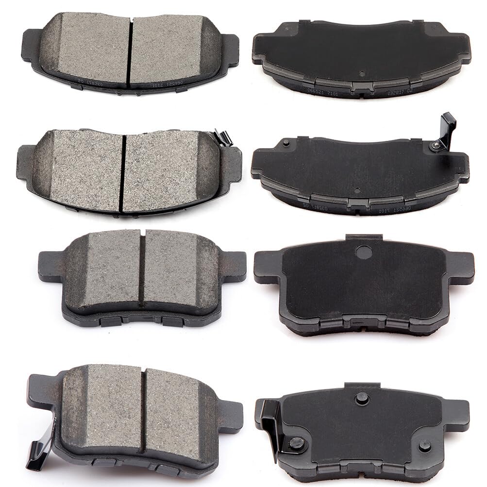 Eccpp D787-7656 D1336-8447 Front & Rear Ceramic Disc Brake Pad Set Fit For Acura Tsx 2010,For Honda For Accord 2008-2010
