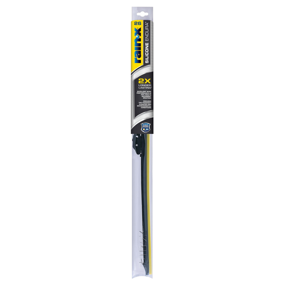 Rain-X 830126 Silicone Endura Wiper Blades, 26 Inch Windshield Wipers (Pack of 1), Automotive Replacement Windshield Wiper Blade