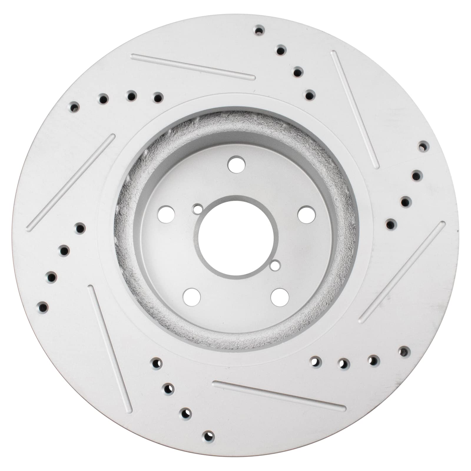 Trq Front Performance Brake Rotors Set Premium G-Coated Compatible With 2006-2007 Subaru B9 Tribeca 2015-2019 Legacy Outback 200