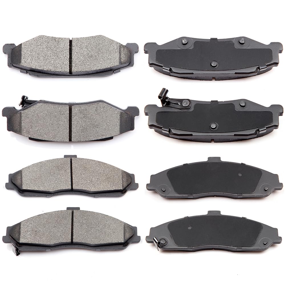 Cciyu D731 D732 Front & Rear Semi-Metallic Disc Brake Pads Kit For Cadillac Xlr 2004-2009,For Chevrolet Corvette 1997-2004 2006-