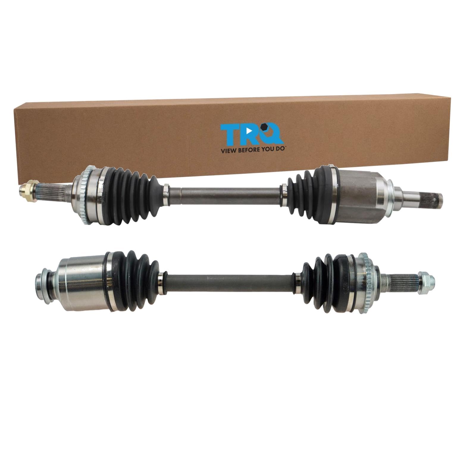 TRQ Front CV Axle Shaft Assembly Set Compatible with 10-12 Fusion 10-11 Milan 12 MKZ