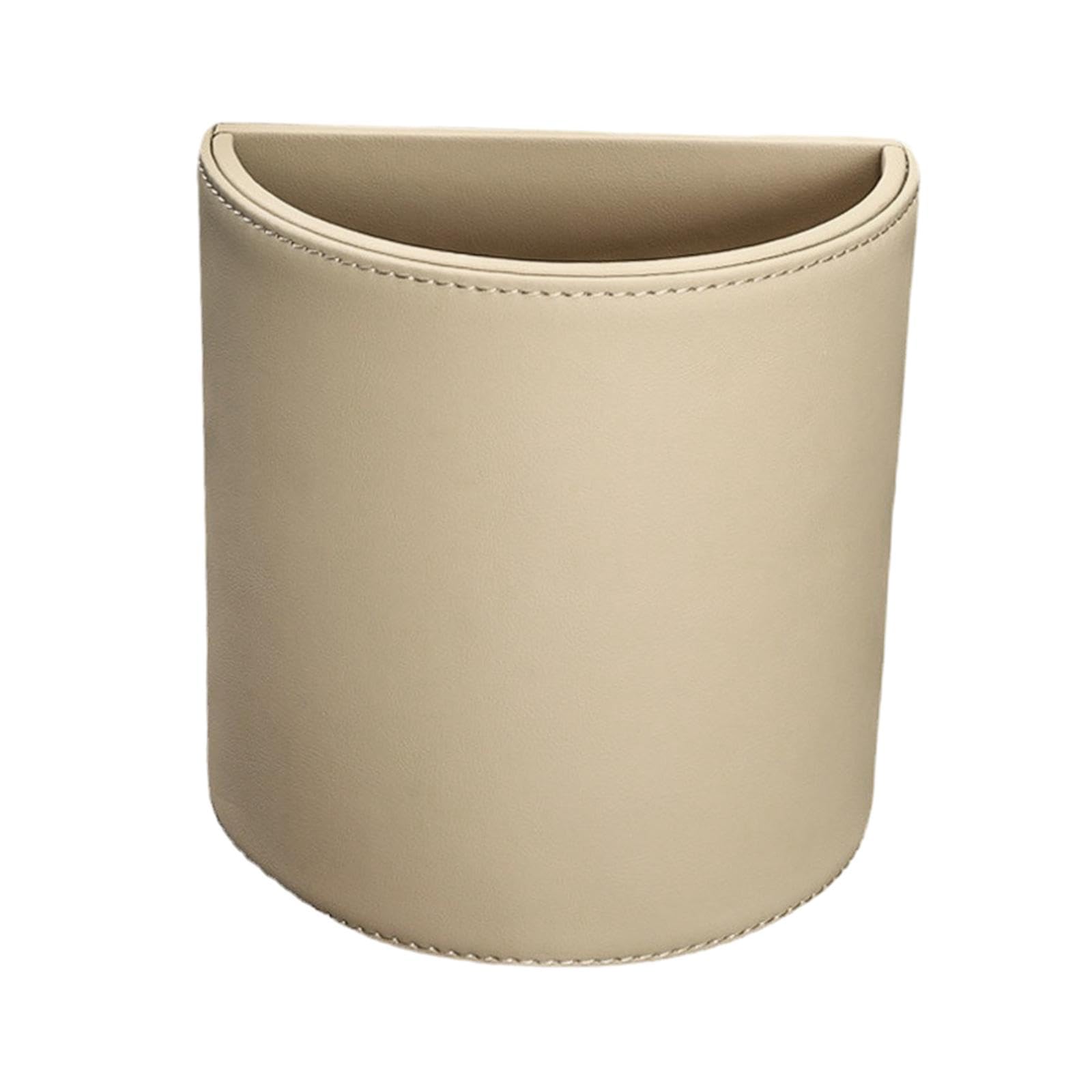 THE STYLE SUTRA Garbage Bin Dustbin Car Garbage Can Side Door Car Trash Bin Hanging Beige
