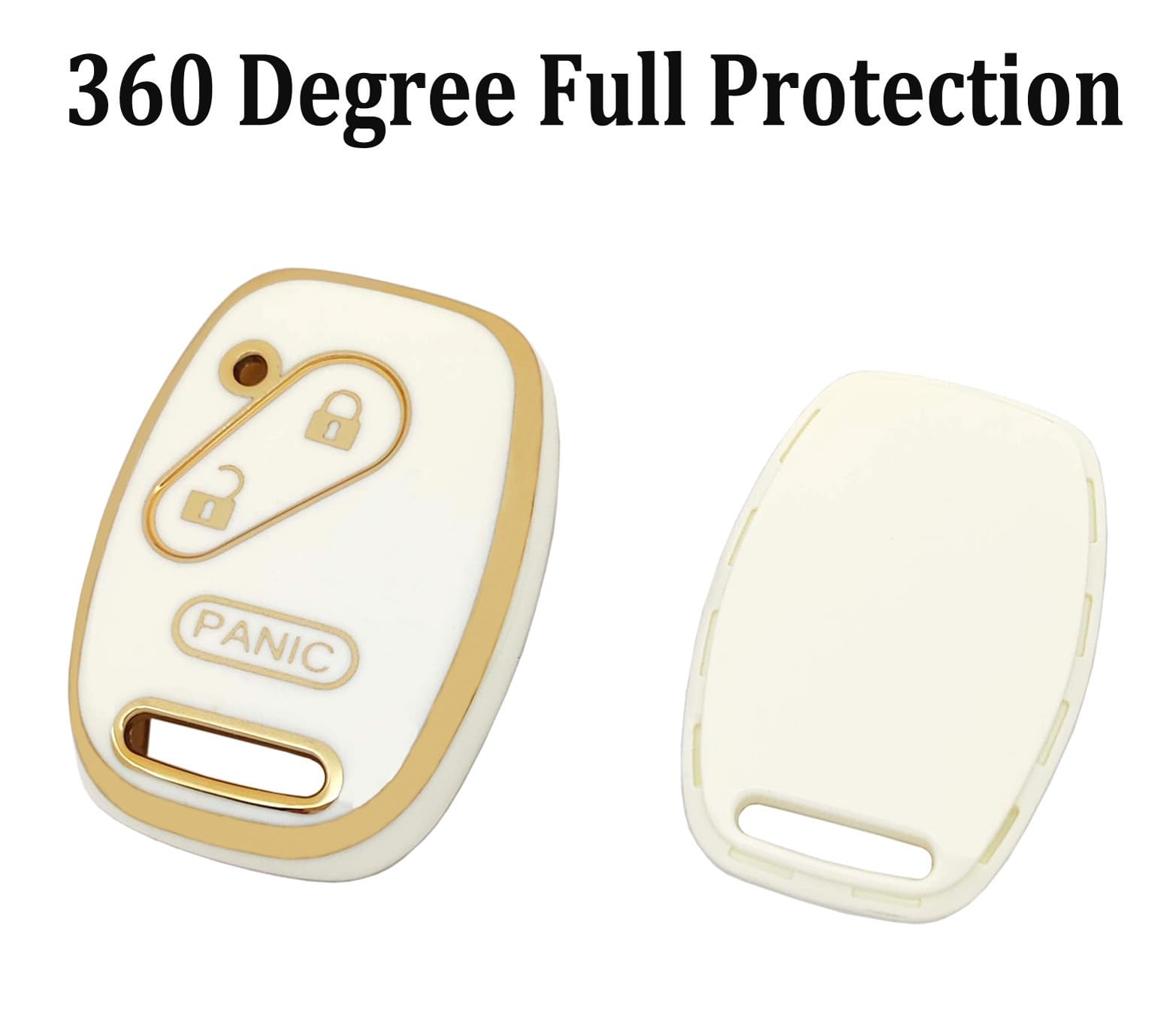 Arruweer Soft Tpu Key Fob Cover Holder Protector Compatiable With Honda Accord Civic Cr-V Fit Odyssey Pilot Ridgeline Cr-Z Acces