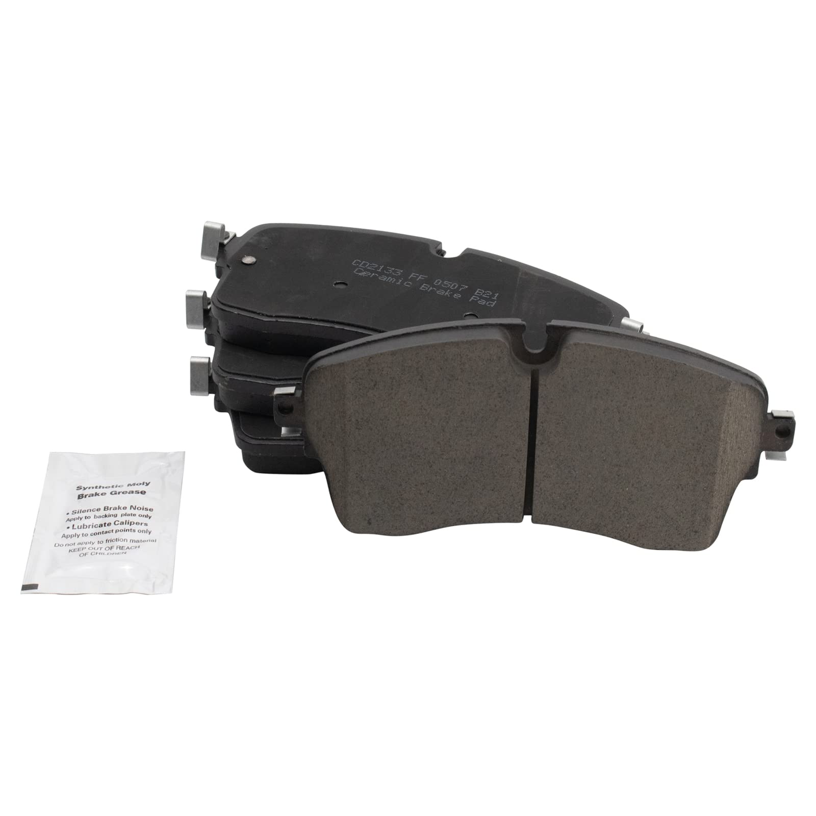 Trq Front Brake Pads Ceramic Compatible With 2018-2019 Jaguar E-Pace 2018-2020 Land Rover Discovery 2017-2020 Discovery Sport Ra