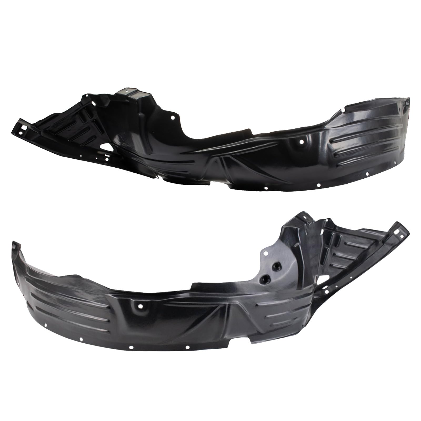 Trq Front Inner Fender Liner Set Compatible With 2003-2008 Honda Element Ho1248122 Ho1249123