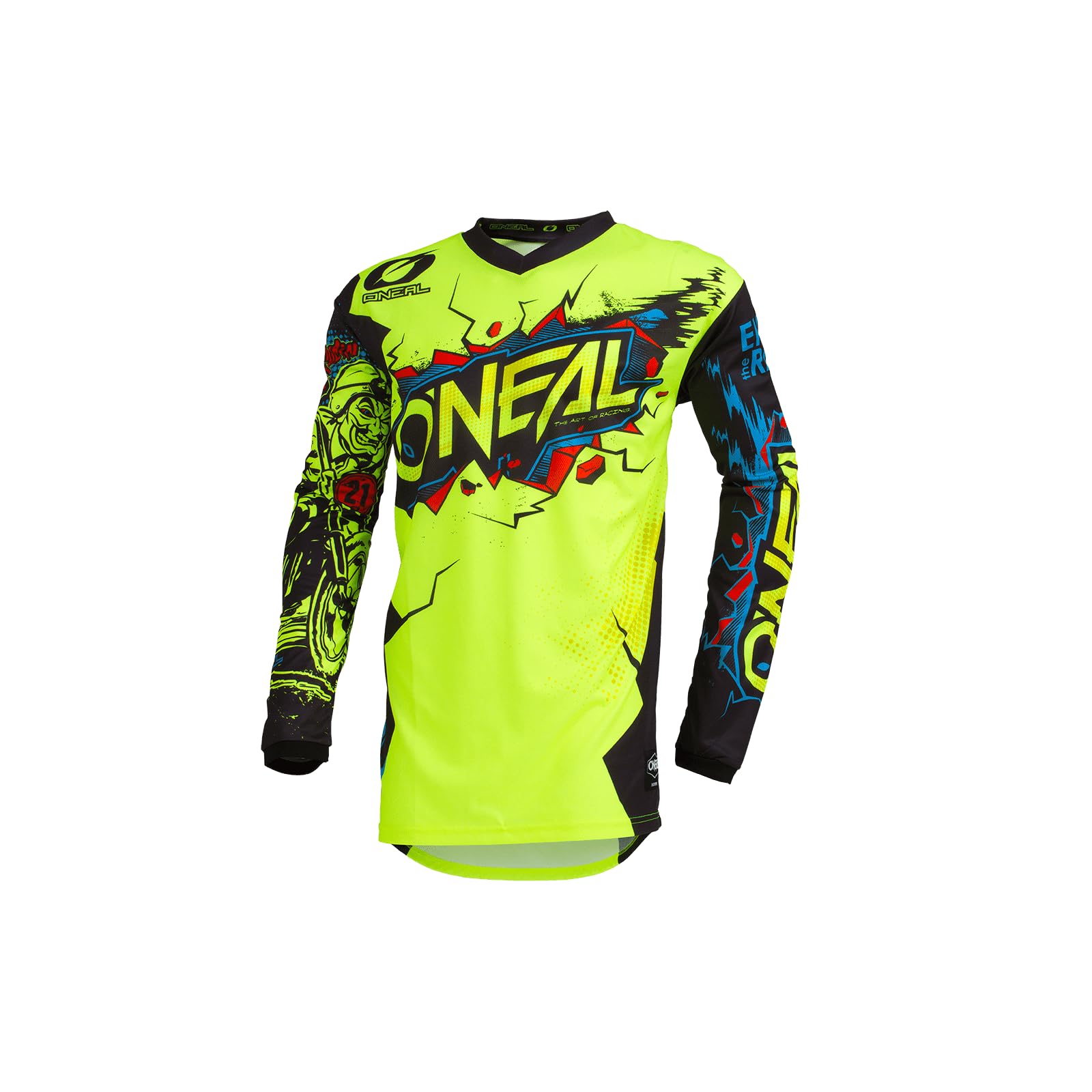 O'Neal Men's Element Villain Jersey (Neon Yellow, X-Large)