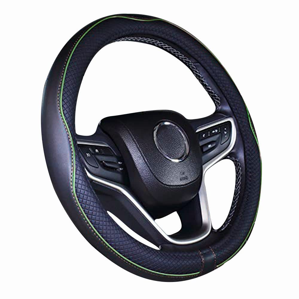Mayco Bell Microfiber Leather Car Steering Wheel Cover (15.25''-16'', Green)