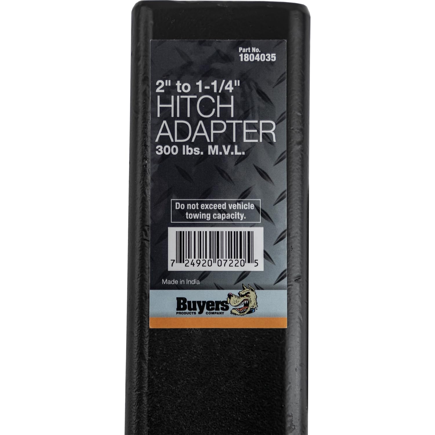 Buyers Products 1804035 2 To 1-1/4 Hitch Adapter
