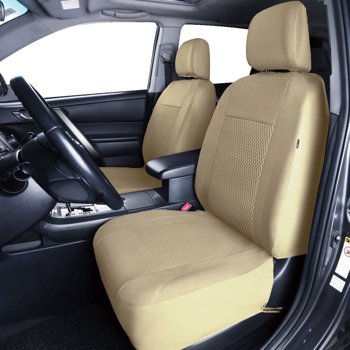 Flying Banner car seat Covers Full Set Velvet Cubic Heat Stamp Massage Breathable Rear Bench Split Black Gray Beige tan 40/60 50