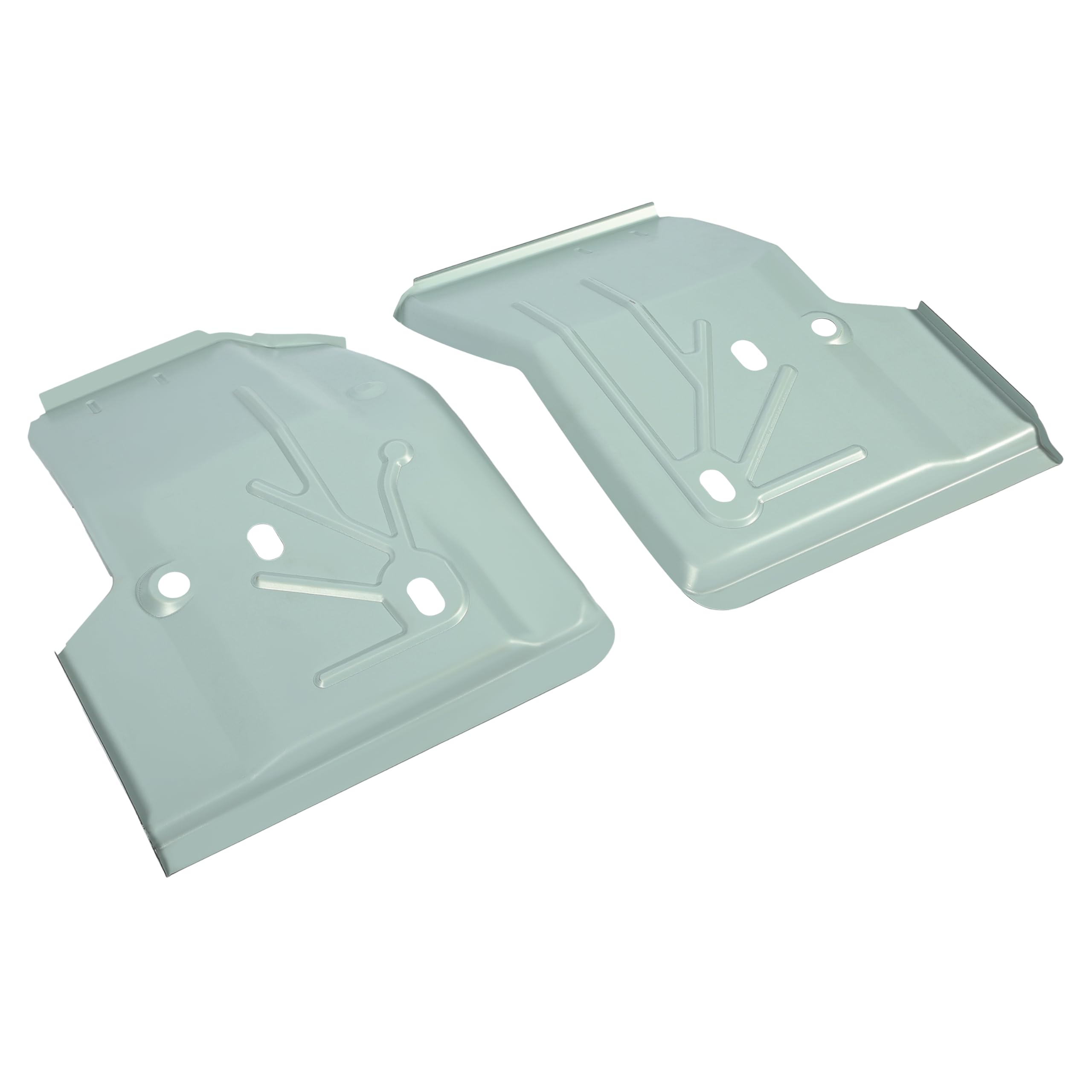 ECOTRIC Front Left & Right Floor Pan Pair Compatible with 1997-2006 Jeep TJ Wrangler Driver & Passenger Side New - Silver