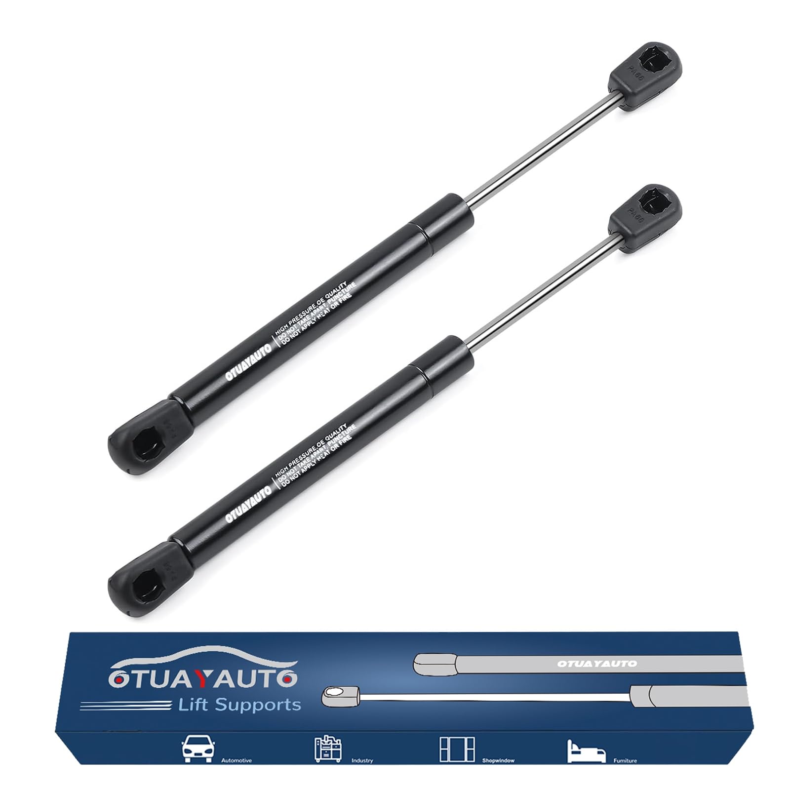 OTUAYAUTO 16 inch Gas Strut - 178N/40Lbs Universal Lift Support - C1619568 Gas Shocks for Tool Box, Truck Cap, Cabinet, RV Door