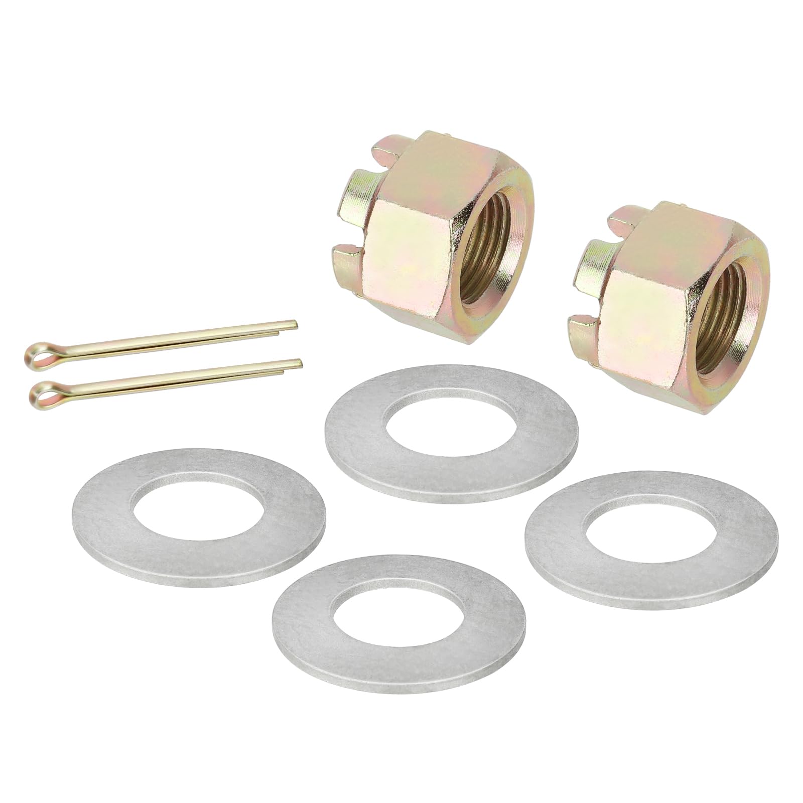 Front Axle Nuts Washer Kit For Polaris Rzr 1000 900 570 Turbo Rs1 Ranger 1000 900 Diesel General 1000 Sportsman 300 400 Ace 570 900 Oem# 7555796 7547337