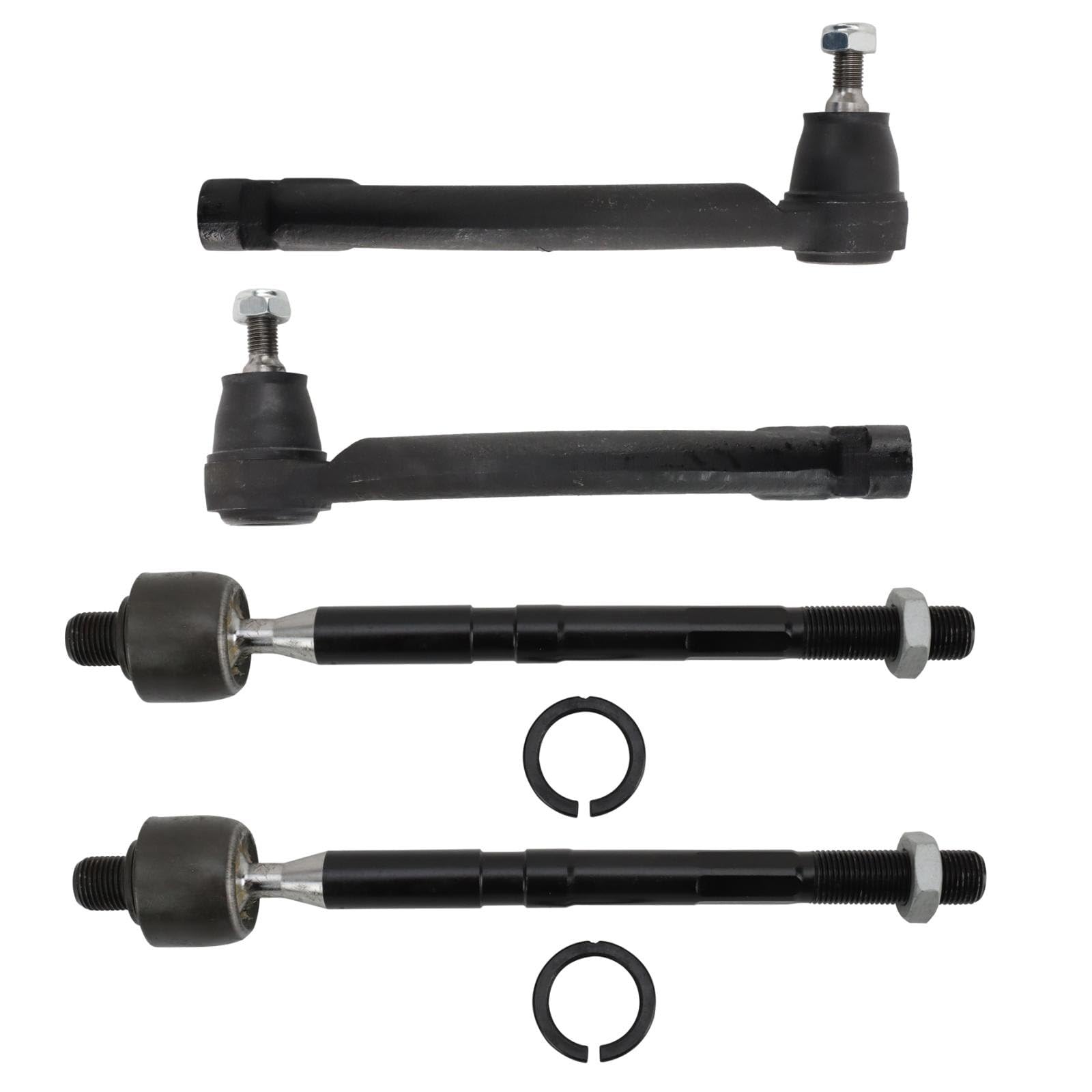 TRQ Front Tie Rod Set Compatible with 2014-2018 Kia Forte 2014-2016 Forte Koup Forte5