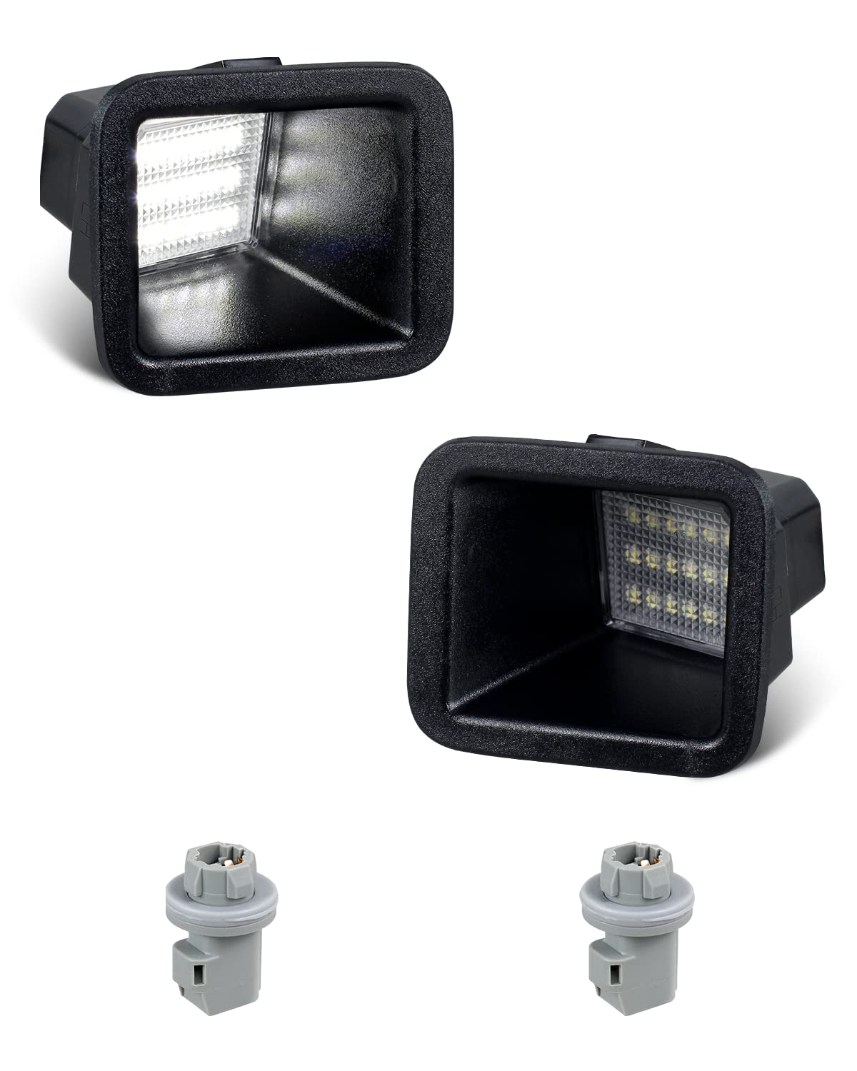 Ruxifey Led License Plate Lights Tag Lamp Assembly With Socket Compatible With 2017-2019 Ford F250 F350 Super Duty