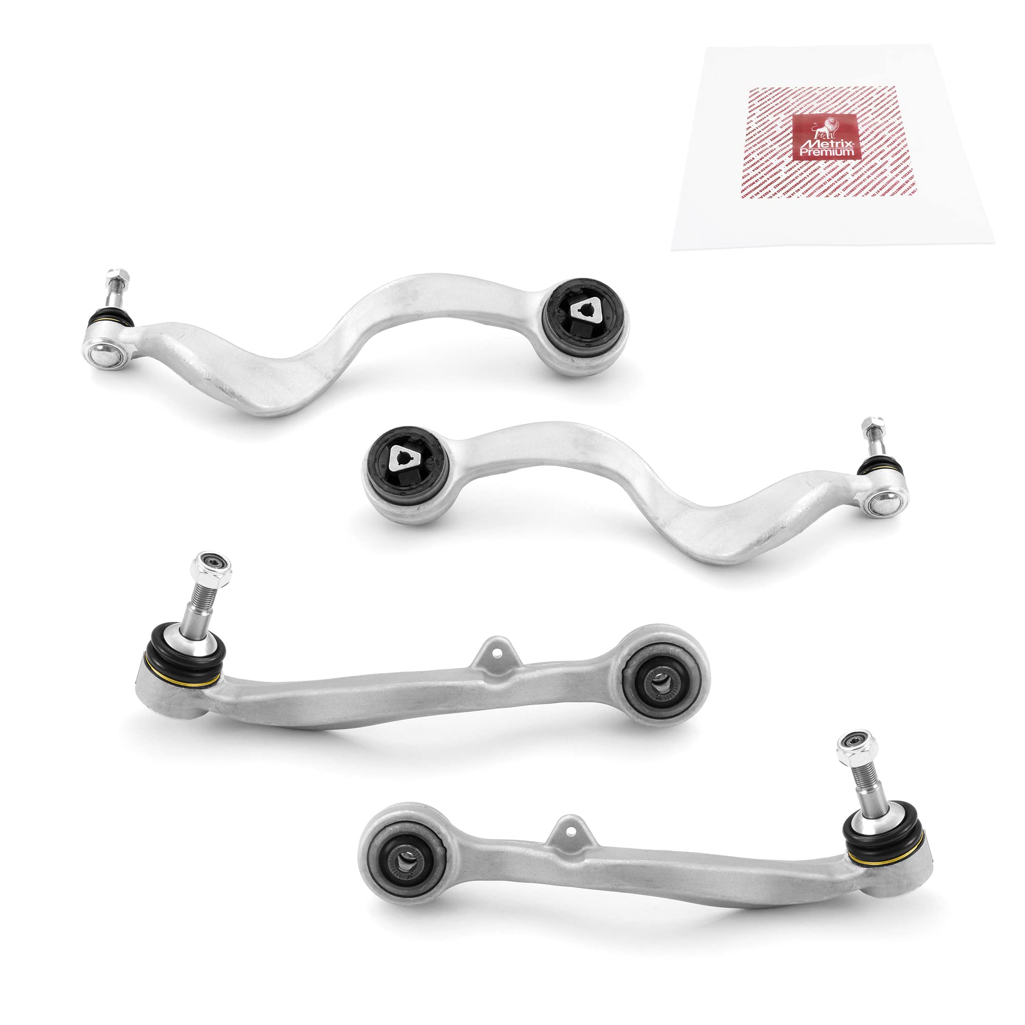 Metrix Premium Chassis Parts - 4 Pc Lower Forward & Rearward Control Arm Kit Fits 07-08 Bmw Alpina B7, 06-08 750I, 06-08 750Li,