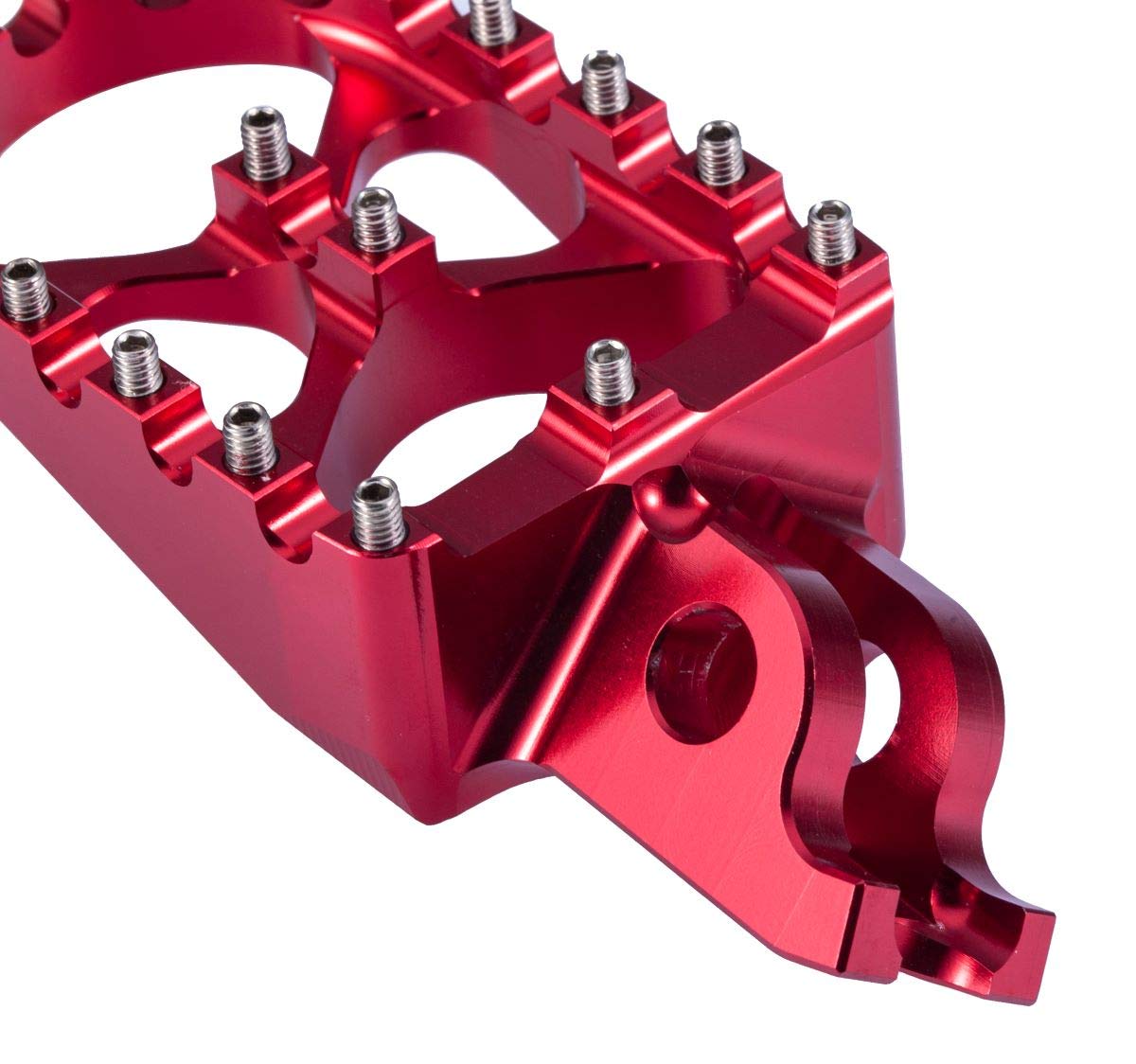 Hopider CNC Wide Foot Pegs MX Compatible with CR125/250 02-07, CRF150R 07-19, CRF250R 04-19, CRF250X 04-19, CRF450R 02-19, CRF45