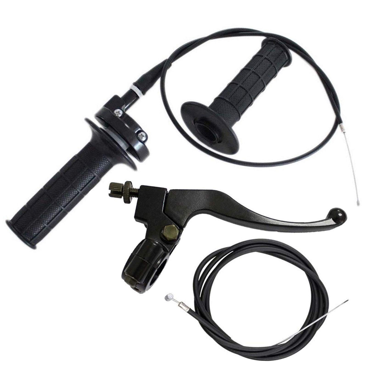 Liyyoo Throttle Cable, Twist Throttle, Right Brake Lever And Handle,Brake Cable, For Mini Bike Xr80 Xr100 Crf70 Crf80 Crf100 Pit Dirt Motor Bike,Mb165 Mb200 196Cc 200Cc 5.5Hp 6.5Hp Bike