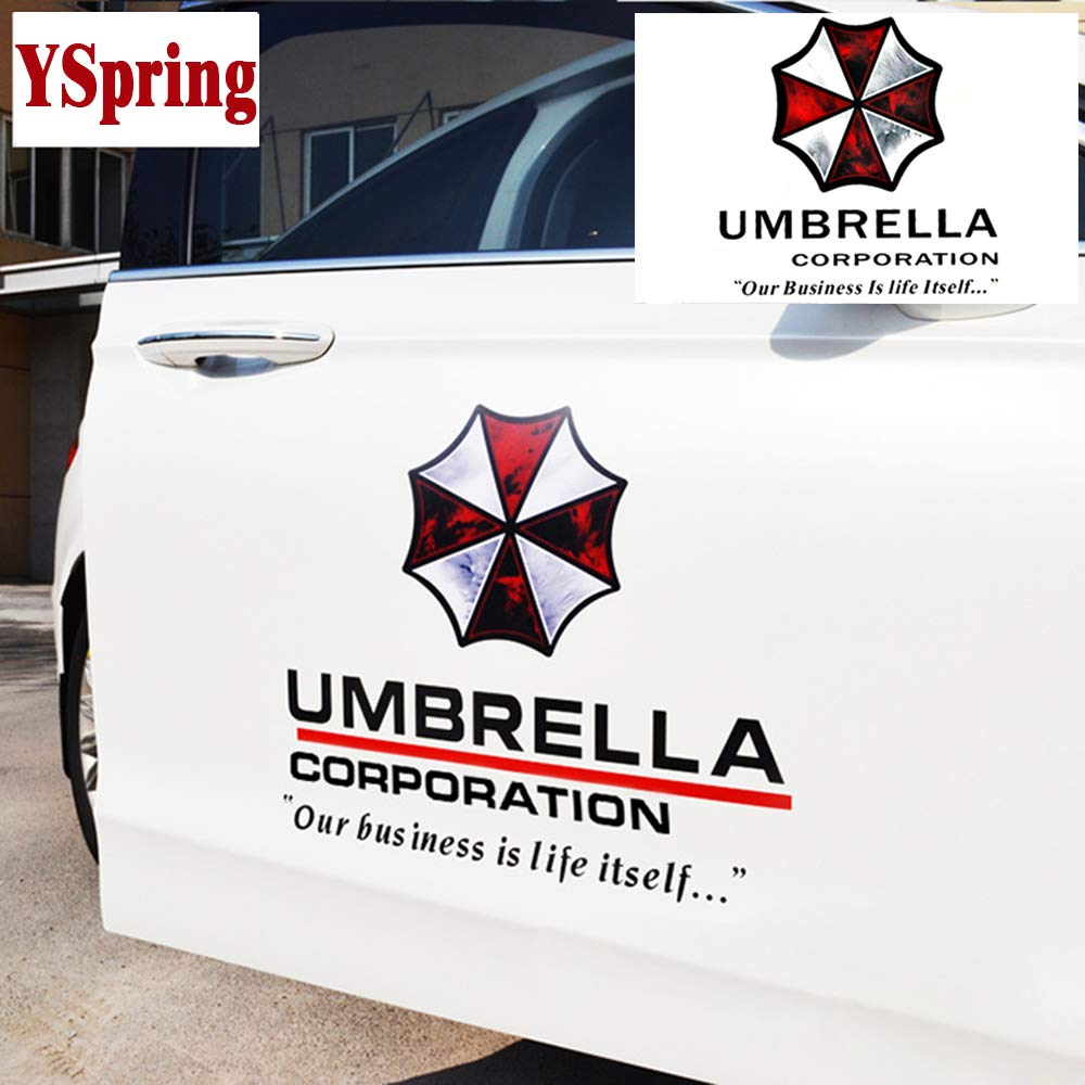 Hinscr Reside Nt Evi L Car Front Cover Decal Umbrella Corporation Logo Sticker Auto Body Vinyl Sticker For Vehicles(Style K - Bl