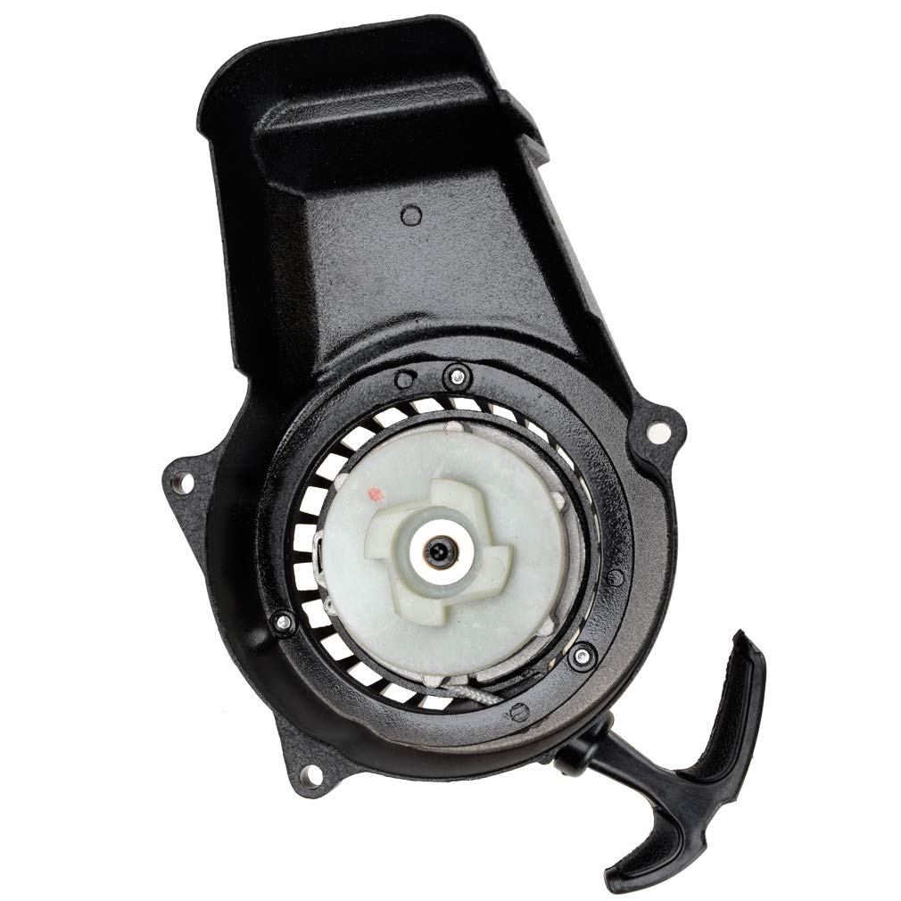 Hiaors Alloy Recoil Pull Starter For 47Cc 49Cc 50Cc 2 Stroke Syx Moto Holeshot Ssr Sx50 Coolster Qg50 Mototec Demon Xpro Hawk Drx Kids Mini Dirt Bike Apex Cagllari Pocket Rocket Bike Quad Atv Parts