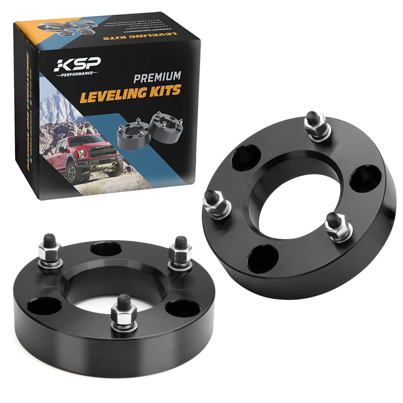 Ksp 2'' Silverado Leveling Lift Kits, 2In Front Suspension Lift Spacers Compatible With Chevy Silverado Gmc Sierra 1500 2007-202