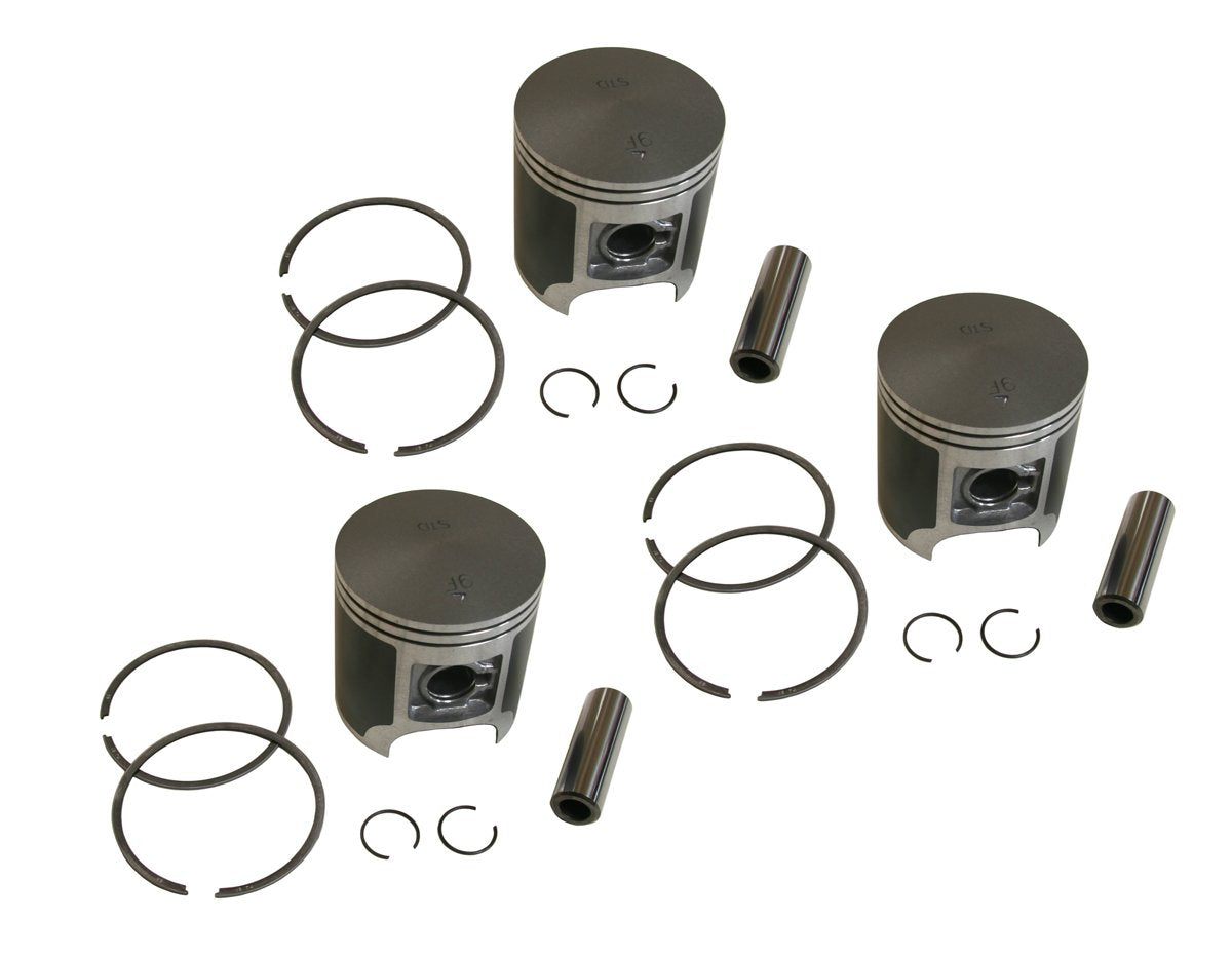 Spi, 09-716, 3 Standard Bore Piston Kits For Polaris Indy 600 Xcr, 600 Xlt, 600 Triumph - 65Mm