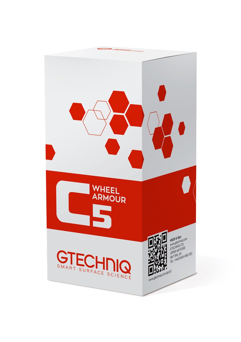 Gtechniq - C5 Wheel Armour - Long Term Protection for Wheels and Rims (1-2 Years), Repels Brake Dust and Contaminants, Safe on B