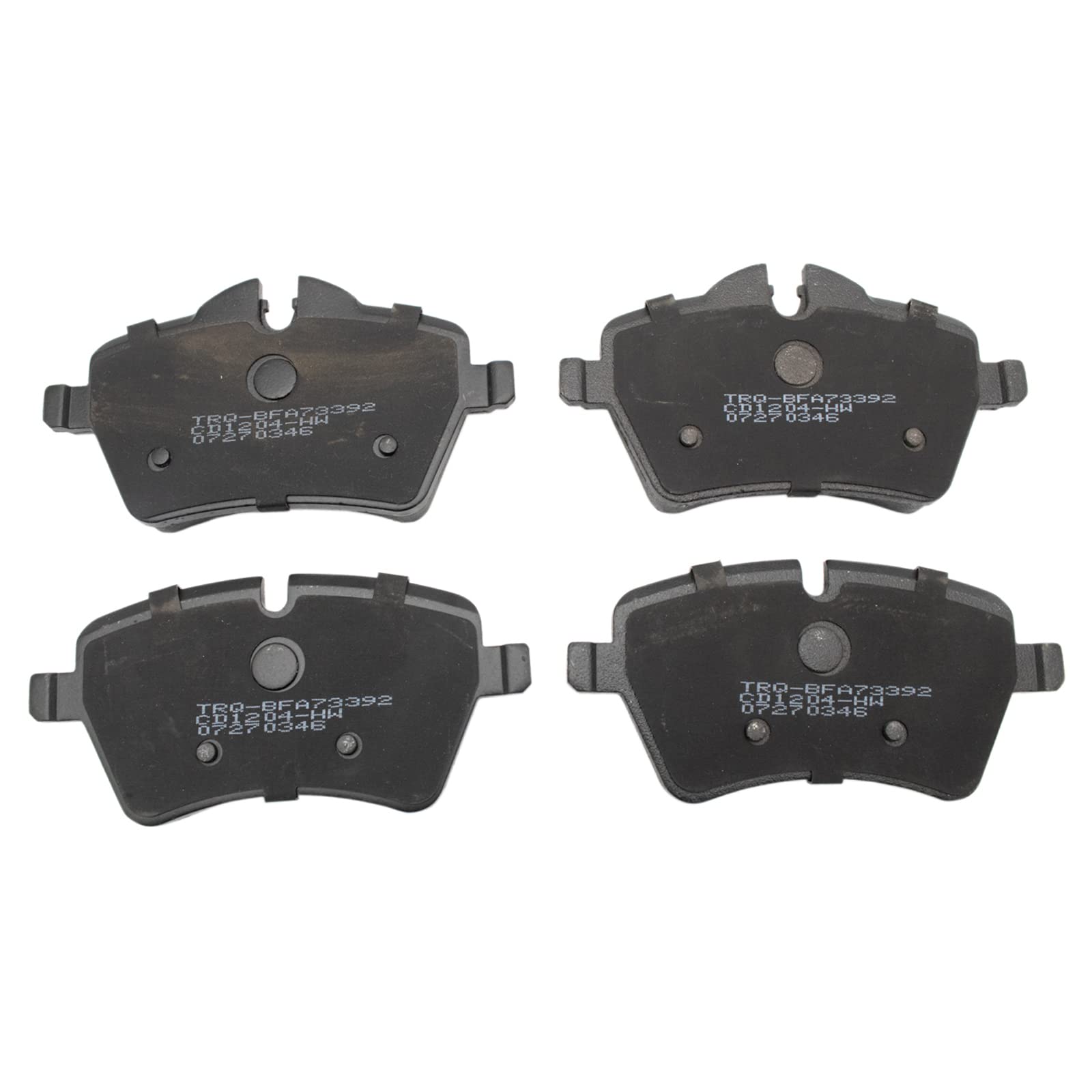 TRQ Front Brake Pads Ceramic Compatible with 2007-2015 Mini Cooper 2011-2016 Cooper Countryman 2013-2016 Cooper Paceman