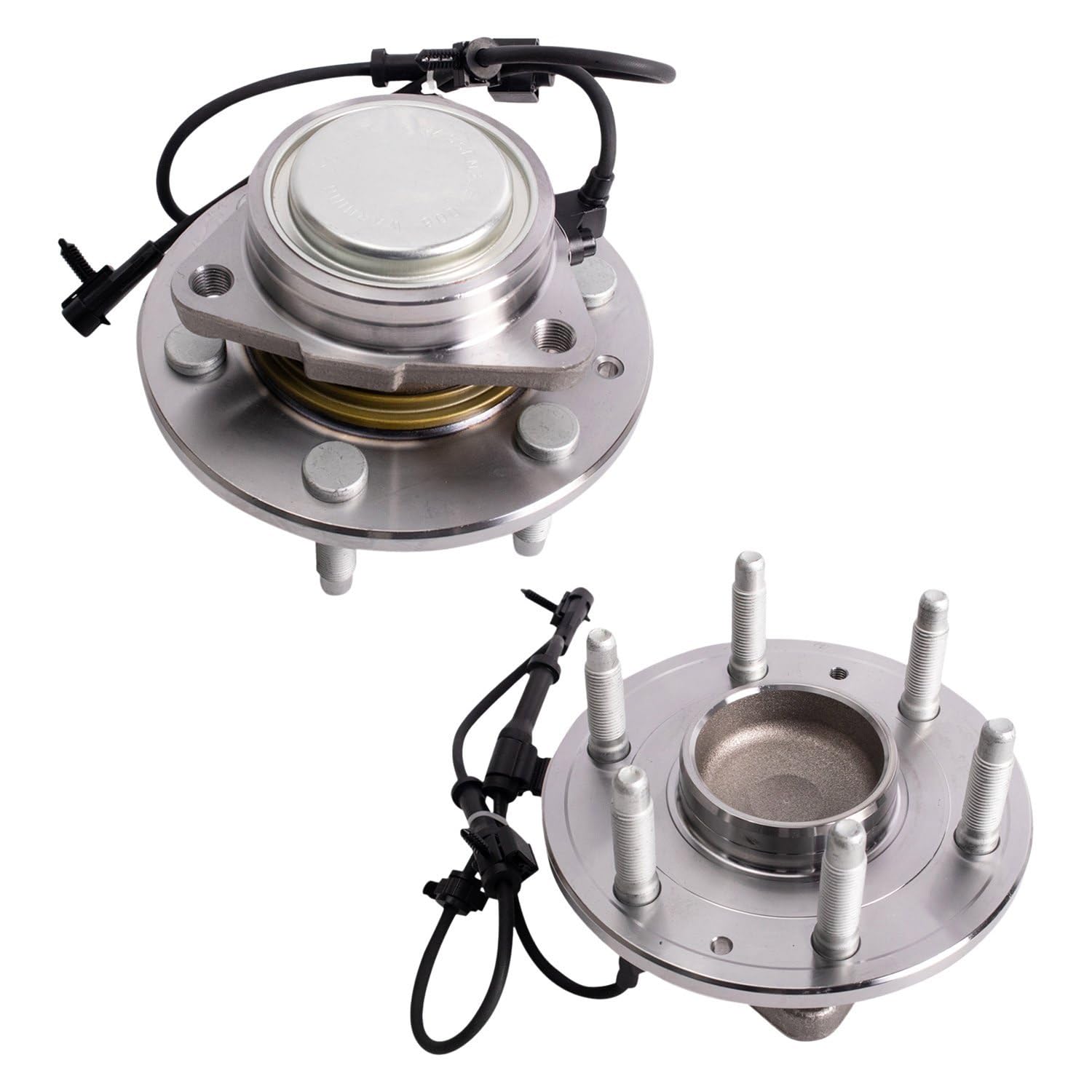 Trq Front Wheel Hub Bearings Assembly Set Compatible With Cadillac Chevrolet Gmc