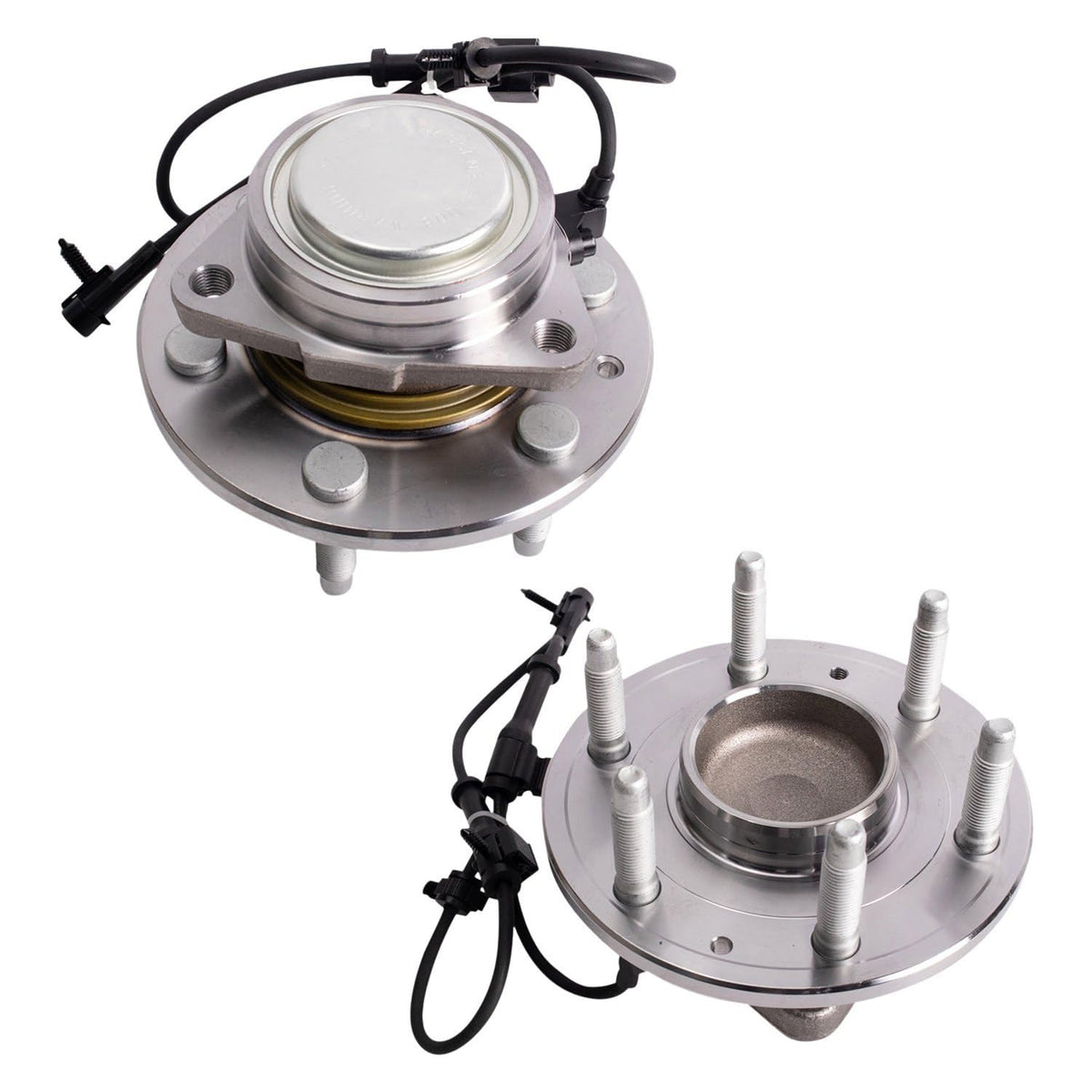 Trq Front Wheel Hub Bearings Assembly Set Compatible With Cadillac Chevrolet Gmc