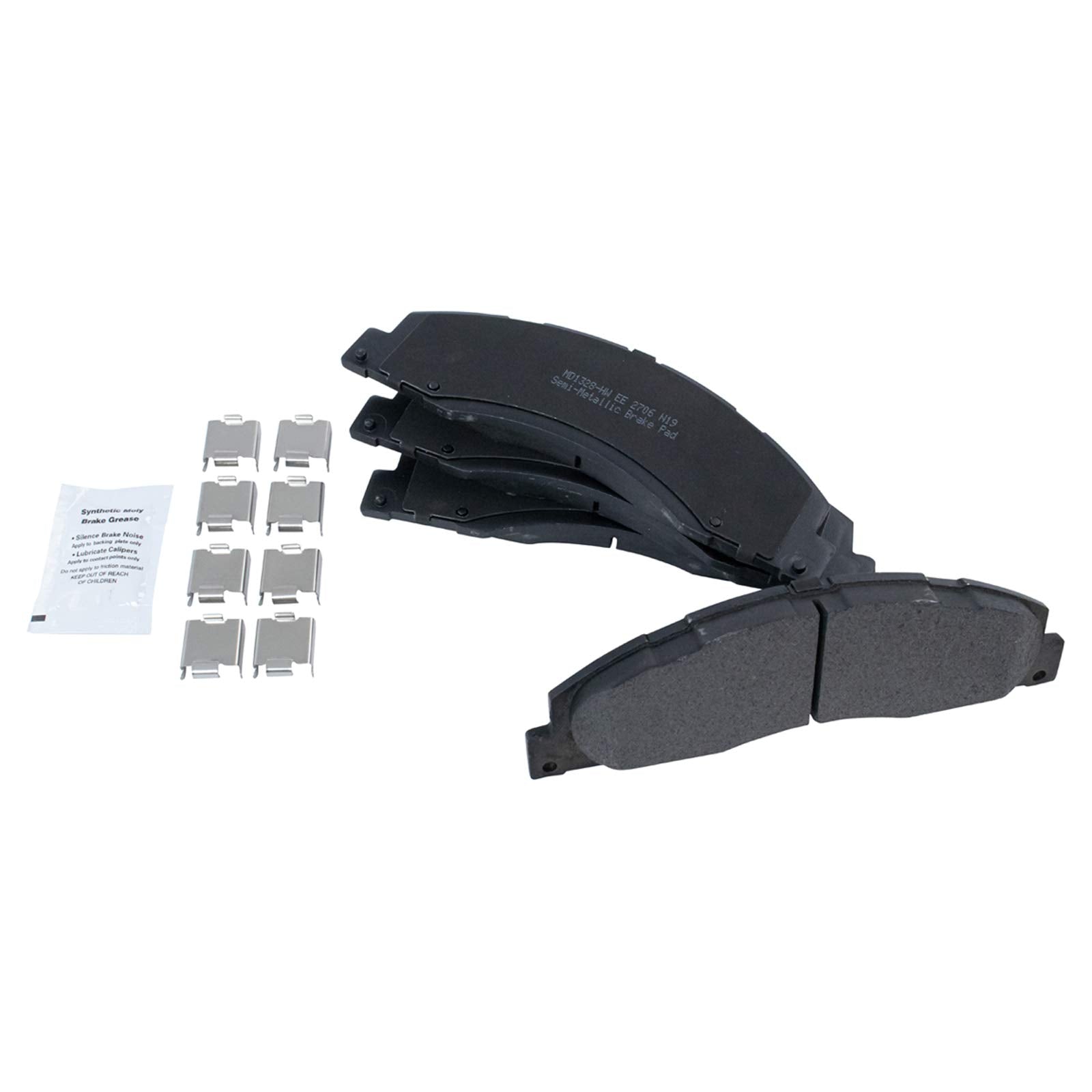 Trq Front Brake Pad & Rotor Kit Brake Pads Brake Rotor Semi-Metallic Compatible With 2008-2014 Ford E-150 E-250 2008-2022 E-350