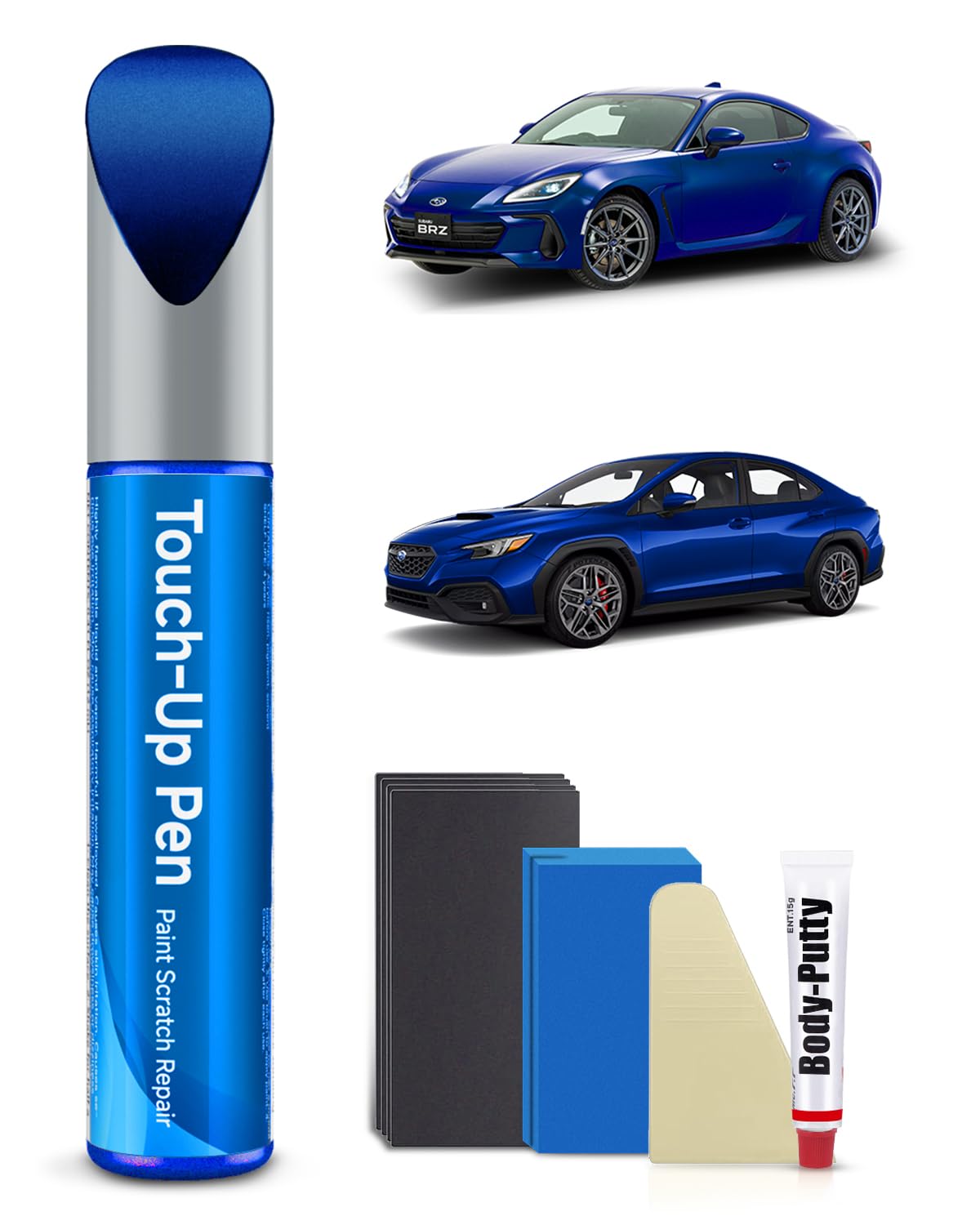 K7X WR(World Rally) Blue Pearl Touch Up Paint Kit Compatible with Subaru Exact Match Car Scratch Repair Touch Up Paint Kit
