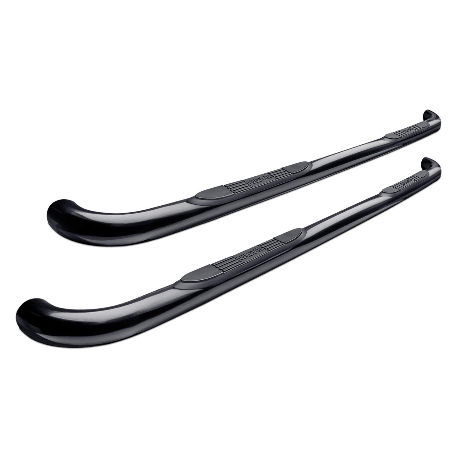Westin 23-4155 E-Series 3 Round Nerf Bars Fits 2019-2024 Ranger Supercrew Black Pair