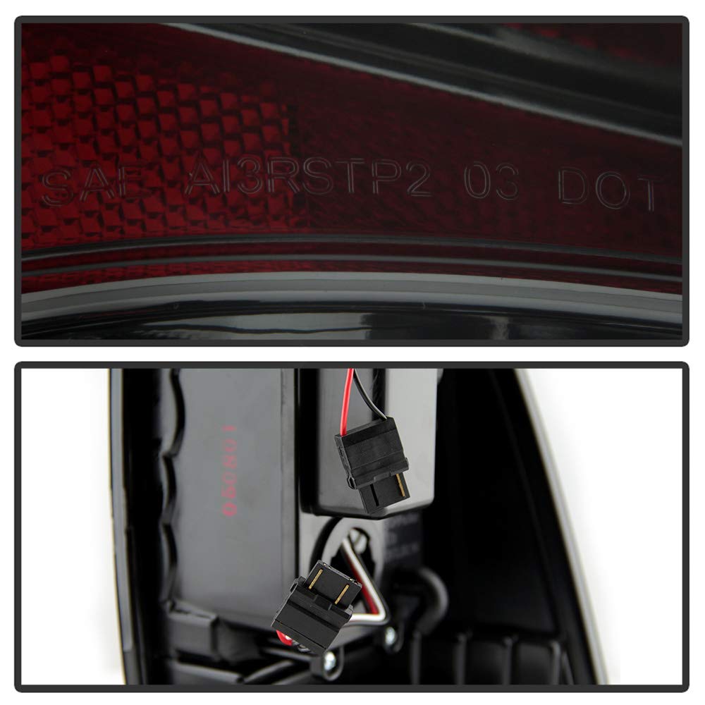 Acanii - For Smoked 2005-2015 Toyota Tacoma Trd [Led Tube] Tail Lights Brake Lamps 05-15