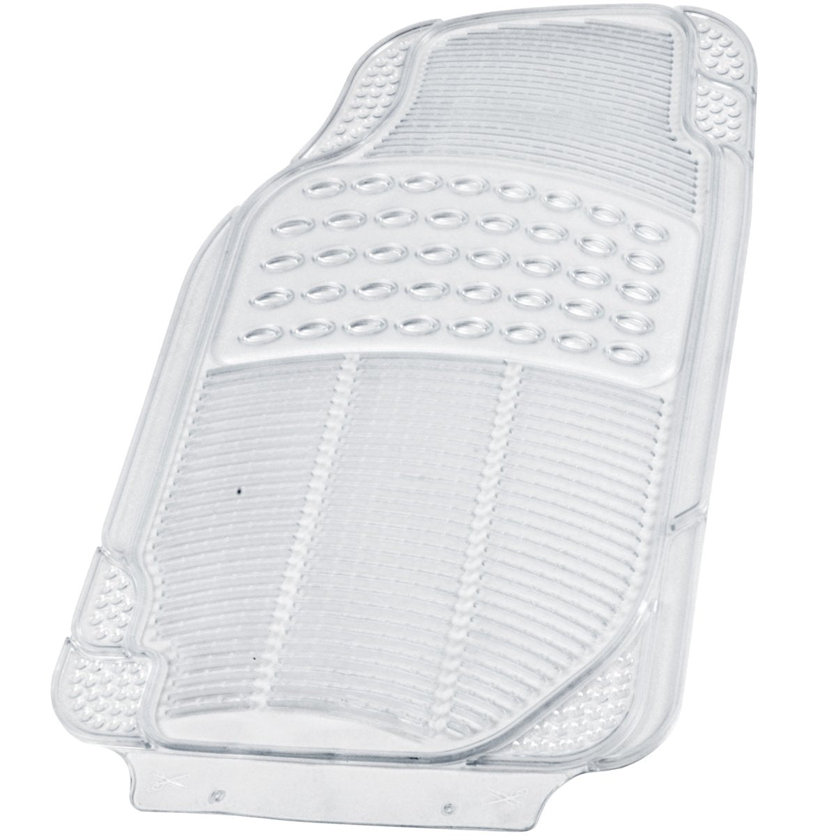 Bdk Heavy Duty 4Pc Front & Rear Rubber Floor Mats For Car Suv Van & Truck - All Weather Protection Universal Fit, Clear