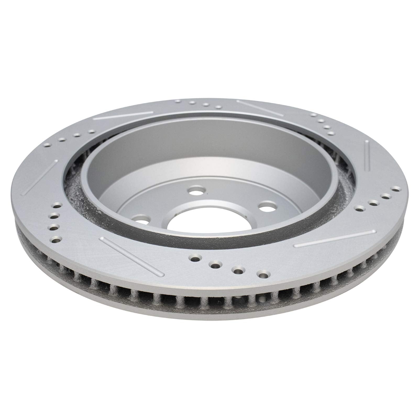 Trq Rear Performance Brake Rotors Set Premium G-Coated Cross Drilled & Slotted Compatible With 1998-2002 Chevrolet Camaro Pontia