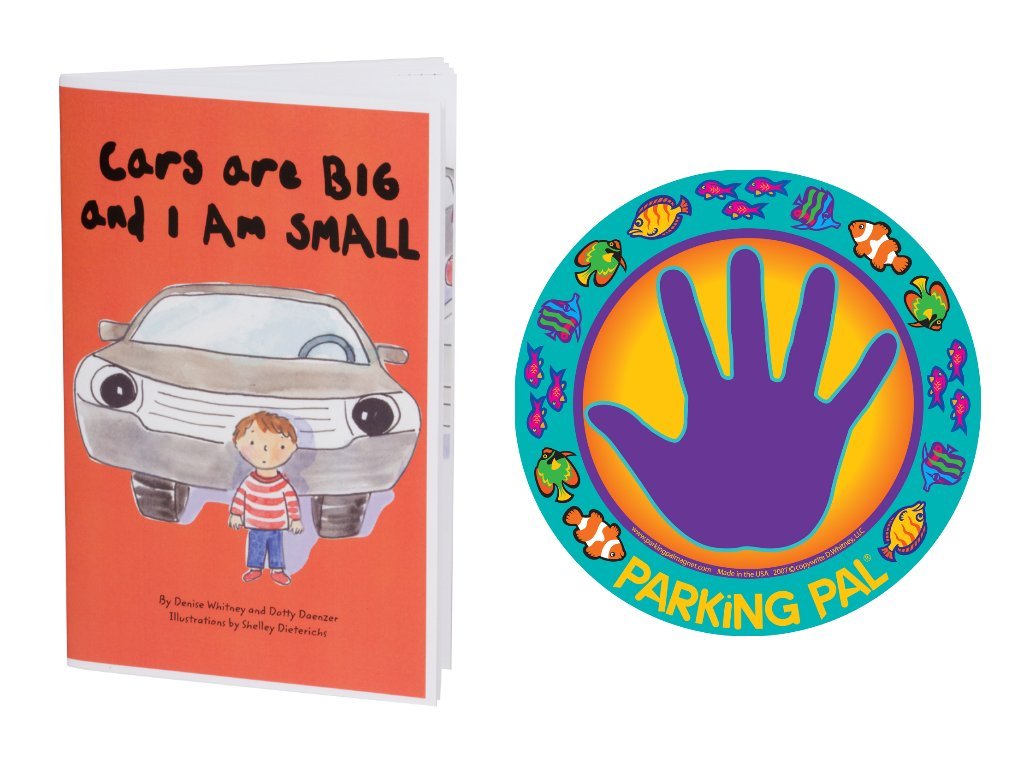 Parking Pal Magnet + Childrens Safety Book Combo - Toddler Parking Lot Safety Set - Teaches Kids to Wait Safely by the Car - Ma