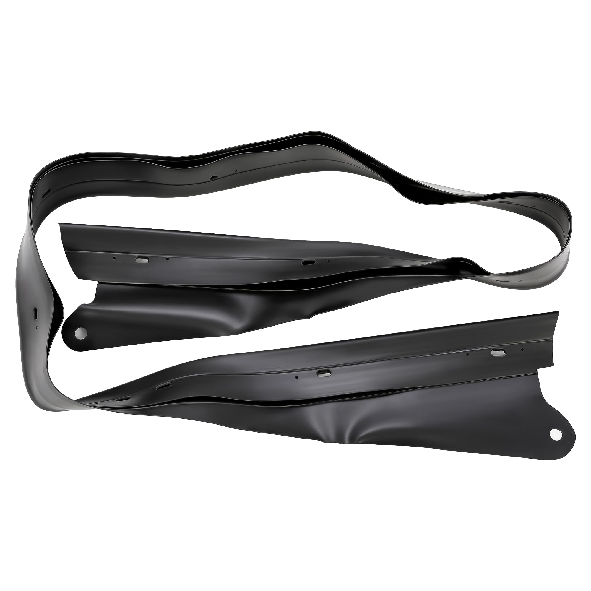 KUAFU Rain Rail Replacement Compatible with 1990-2005 Mazda MX5 Miata Convertible Soft Top Replacement Rain Rail Black